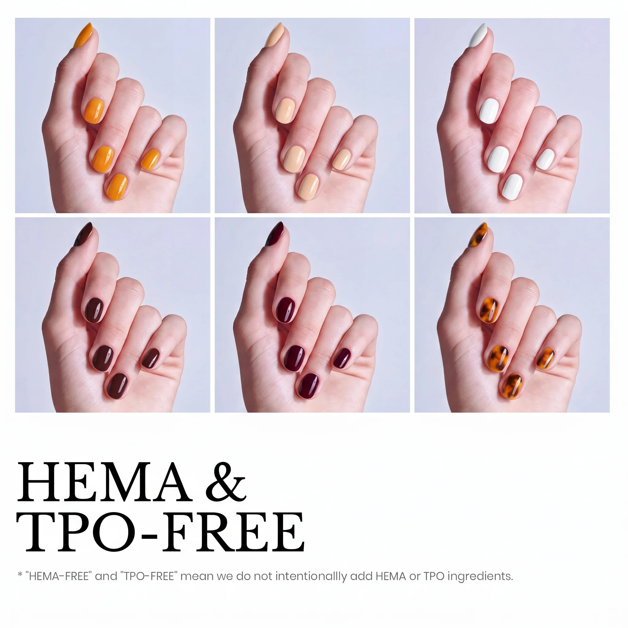 Beetles Stay Shining  Amber Traces HEMA Free TPO Free 6 Colors Gel Nail Polish Set 7.5ml - Image 3
