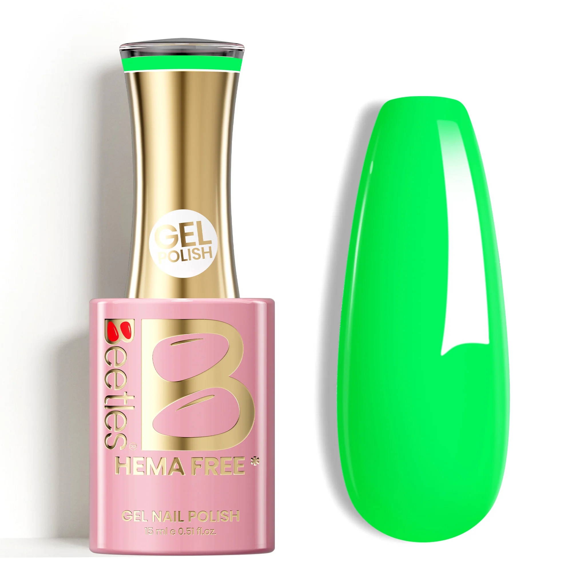 Beetles Stay Shining Aurora Green HEMA Free TPO Free Gel Nail Polish 15ml