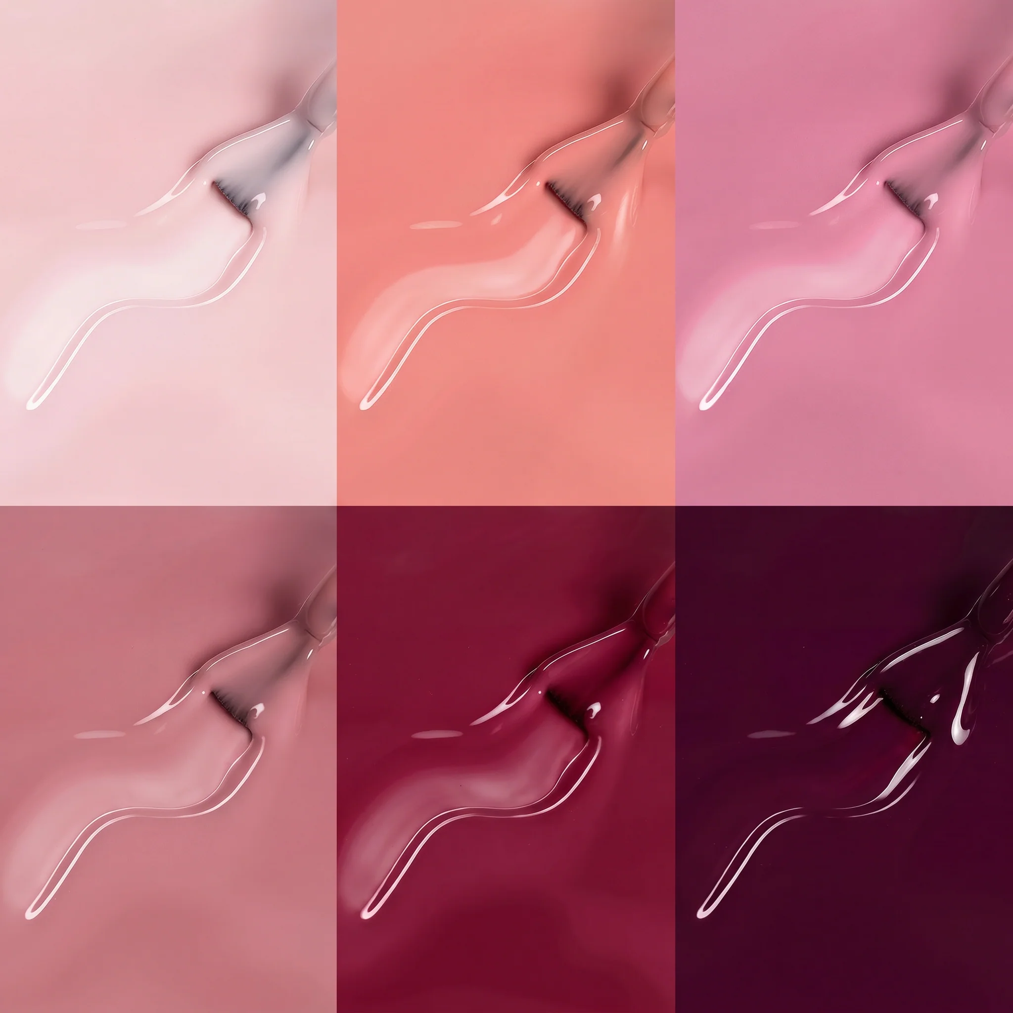 Beetles Stay Shining Ballet Rosa HEMA Free TPO Free 6 Colors Gel Nail Polish Set 7.5ml - Image 2
