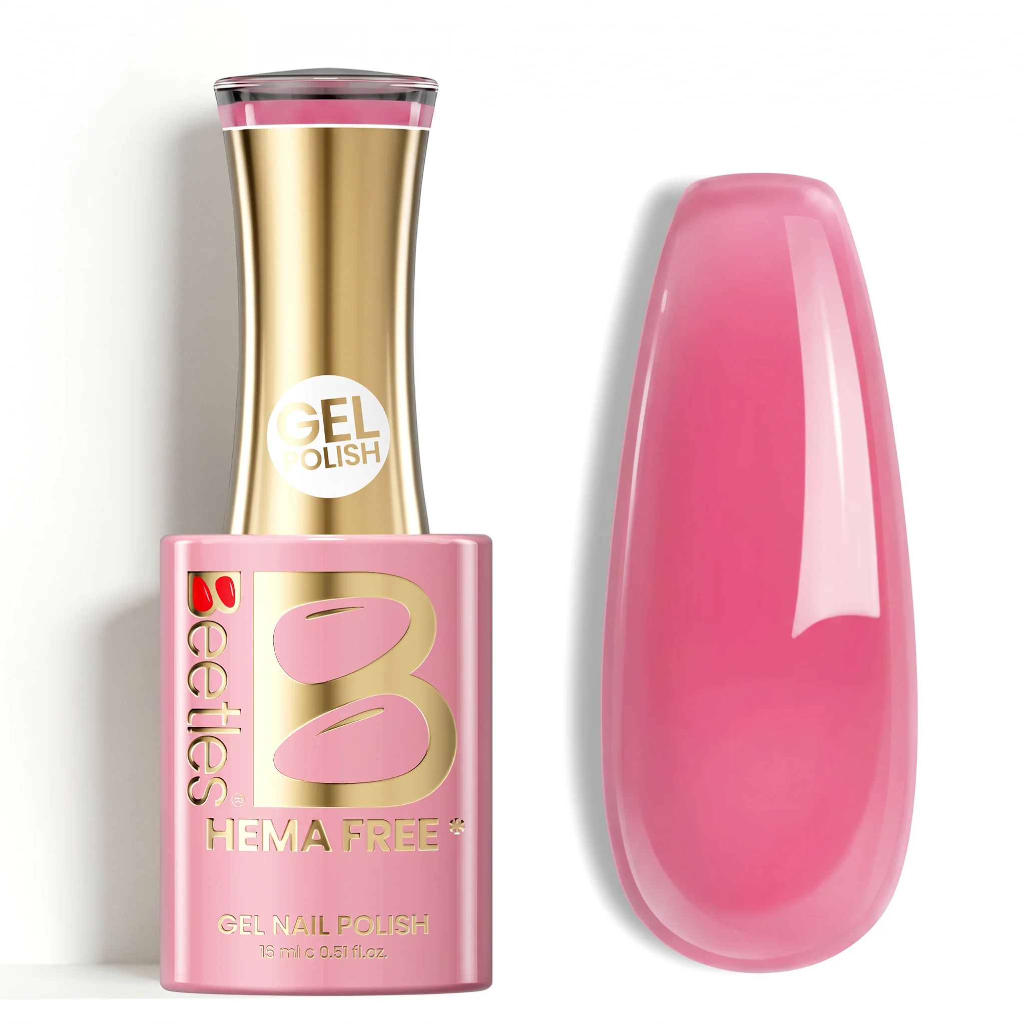 Beetles Stay Shining Blush Vein HEMA Free TPO Free Jelly Gel Polish 15ml