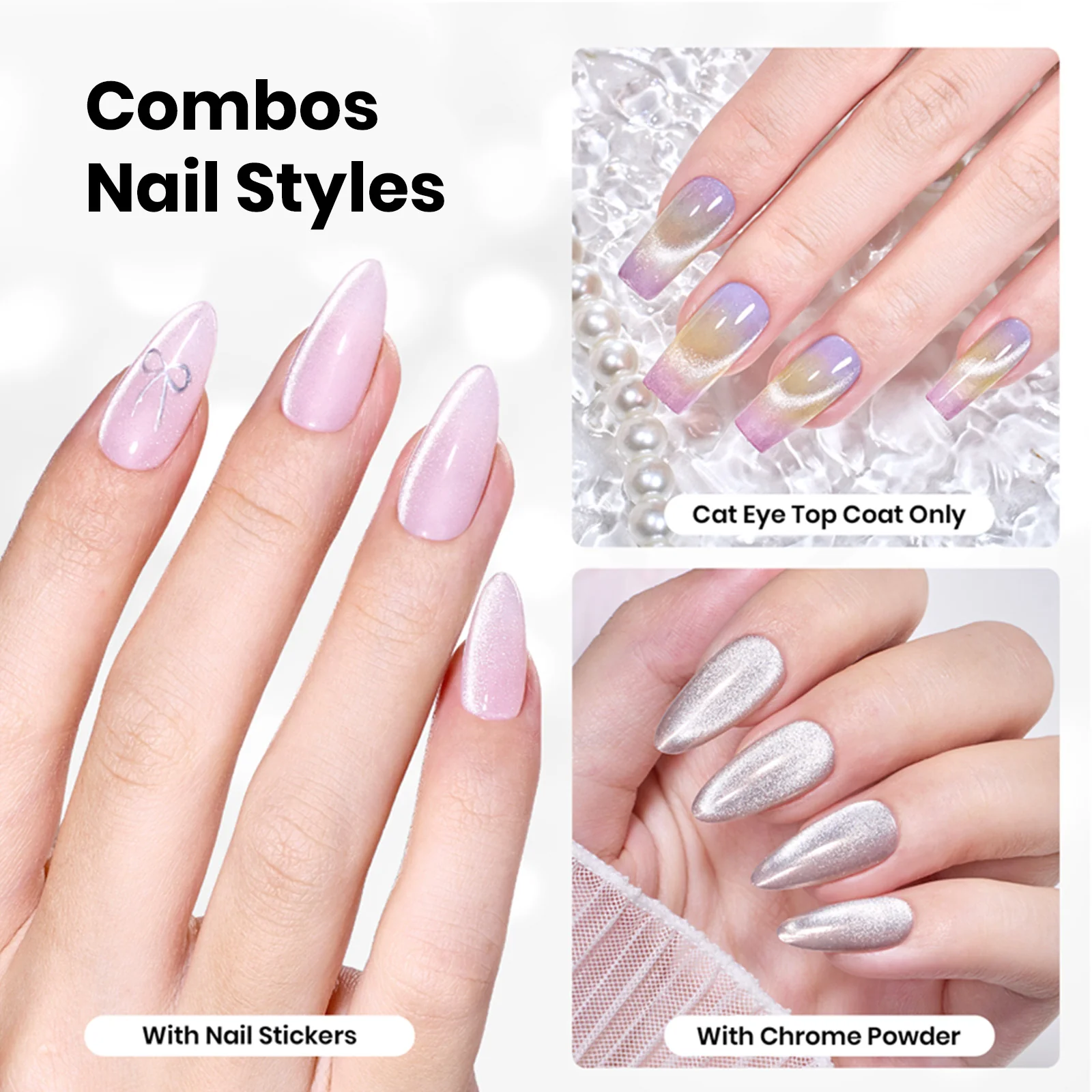Beetles Stay Shining Cat Eye Top Coat HEMA Free & TPO Free 15ml - Image 7