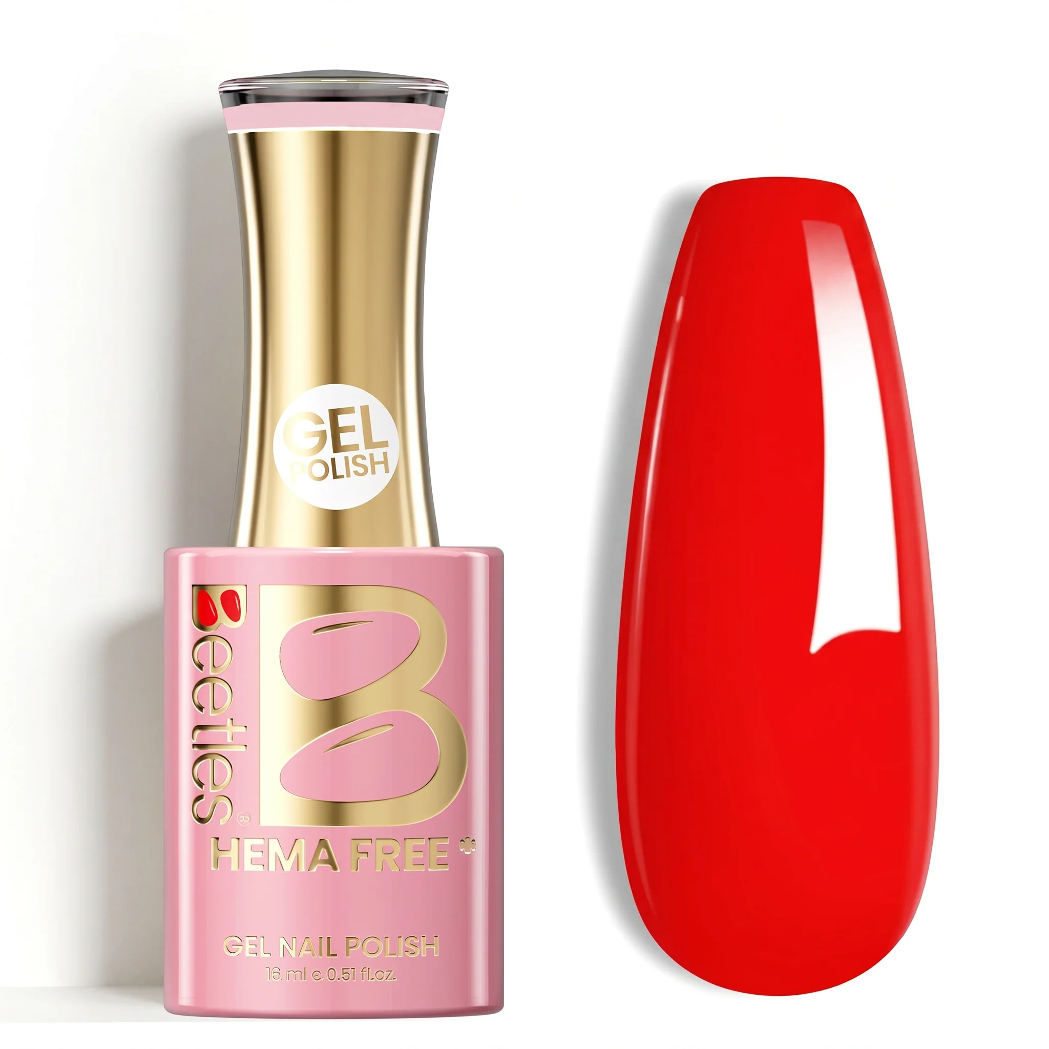 Beetles Stay Shining Cinematic Red HEMA Free TPO Free Gel Nail Polish 15ml
