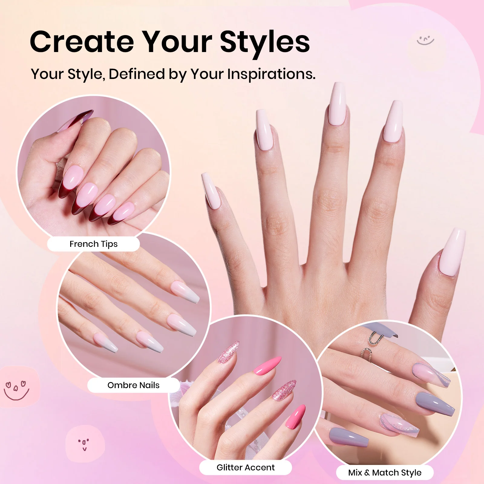 Beetles Stay Shining Cozy Elegance HEMA-FREE TPO FREE Gel Nail Kit with UV Light DIY Salon-Quality at Home - Image 4