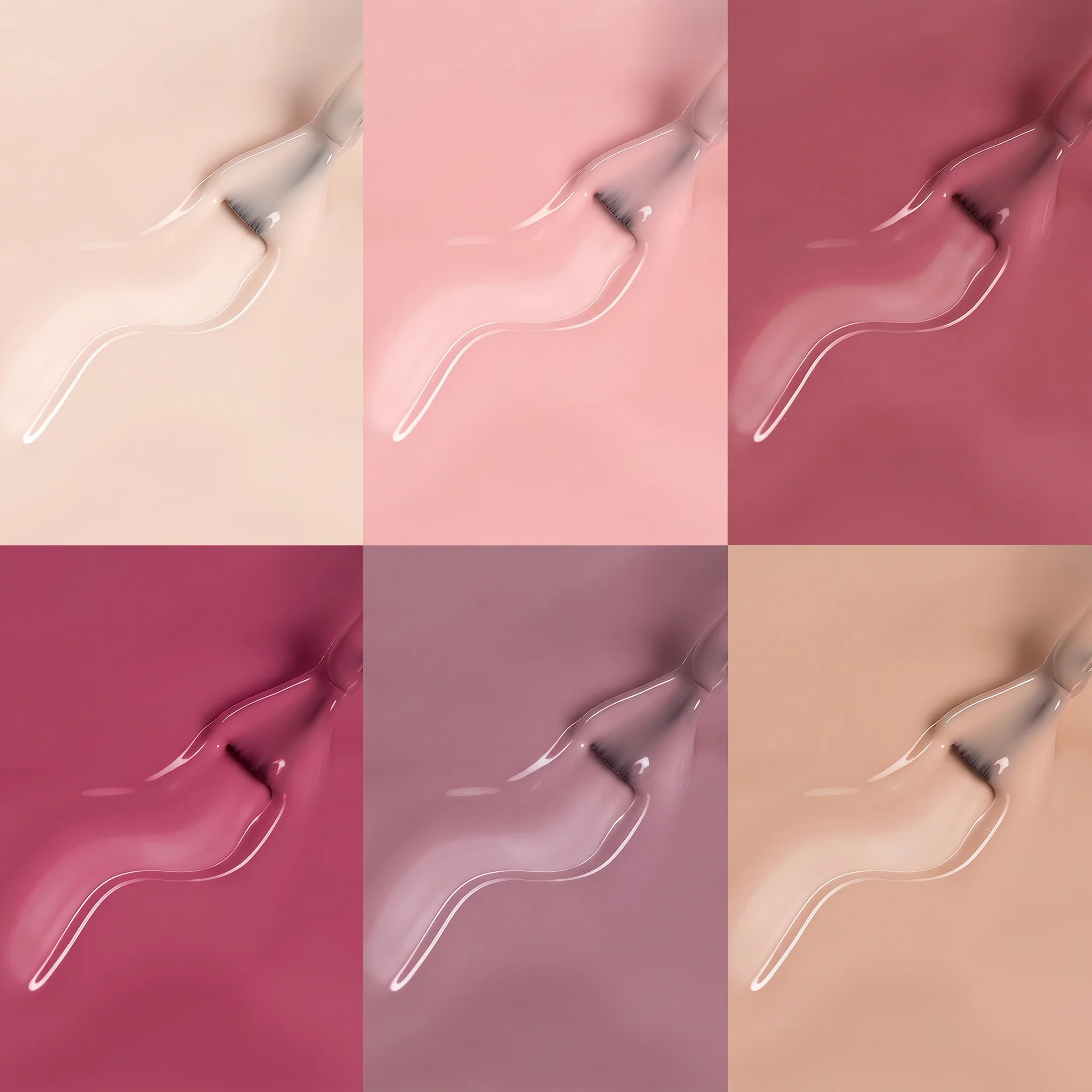 Beetles Stay Shining Drunken Rose HEMA Free TPO Free 6 Colors Jelly Gel Set 7.5ml - Image 2