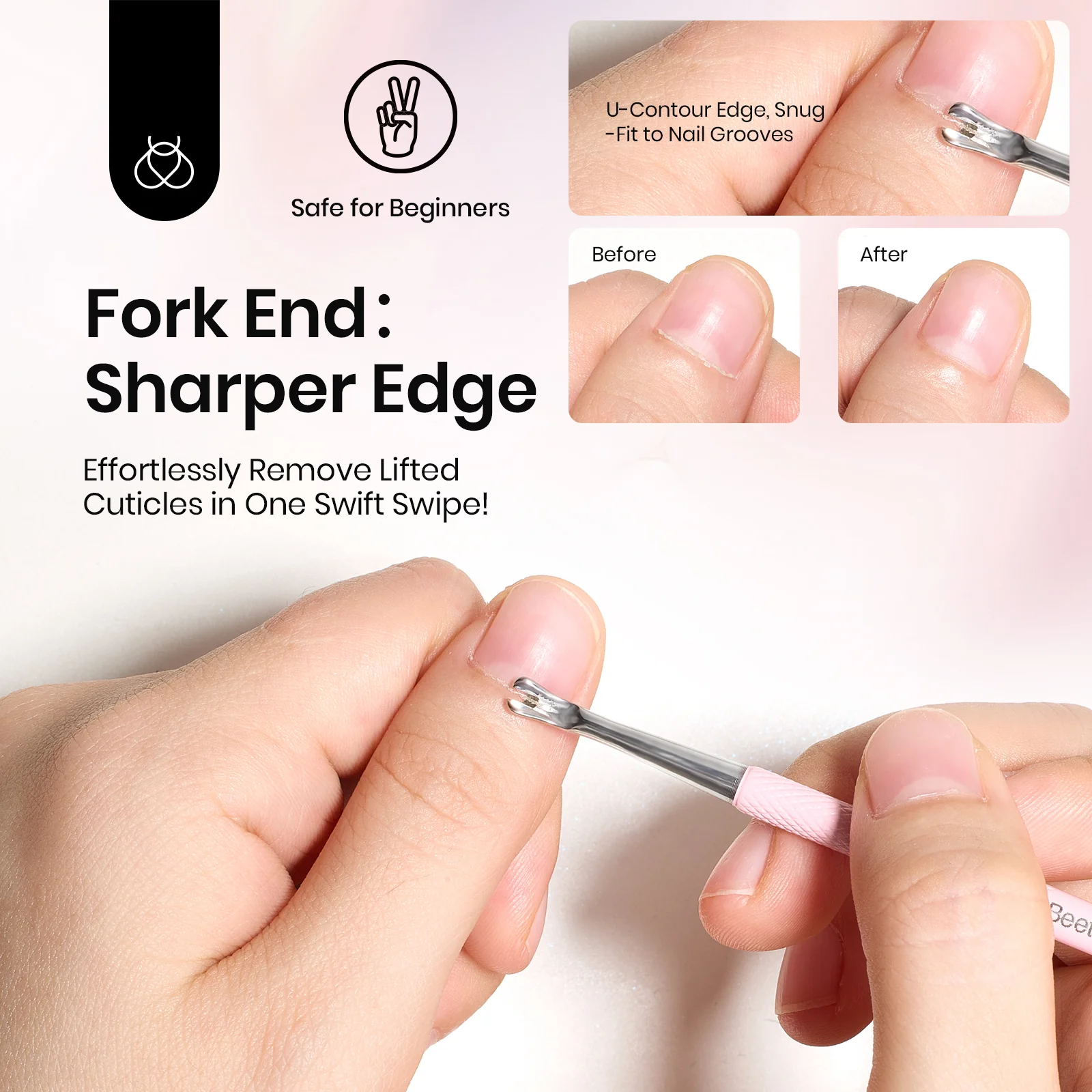 Beetles Stay Shining Dual Ended Cuticle Remover - Image 4