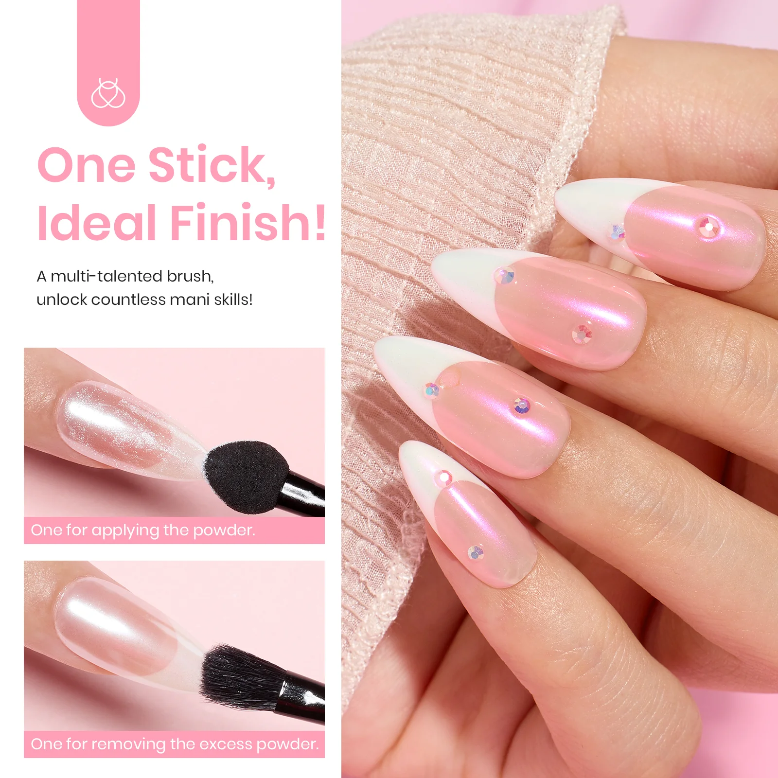 Beetles Stay Shining Effortless Chic Chrome Nail Powder - Image 5