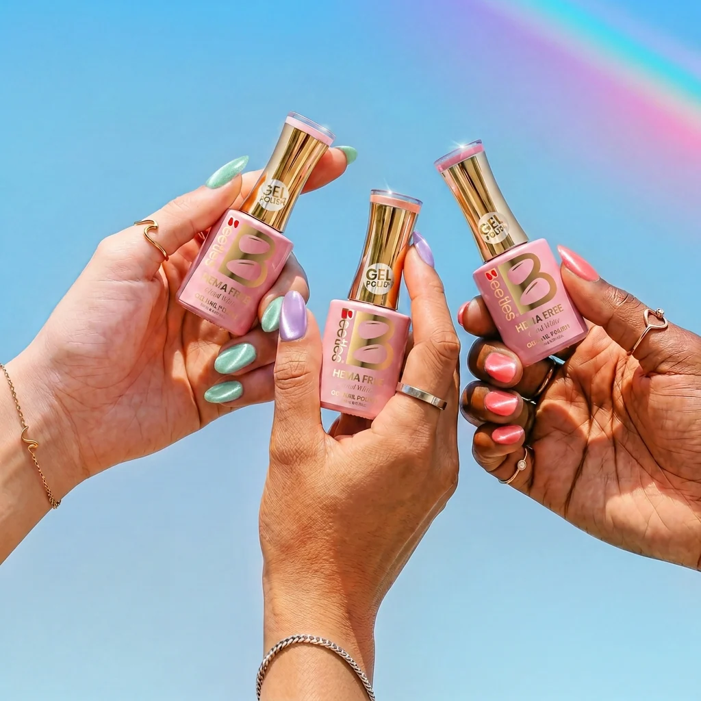 Beetles Stay Shining Fairy Garden HEMA Free TPO Free 6 Colors Cat Eye Gel Polish Set 7.5ml - Image 5