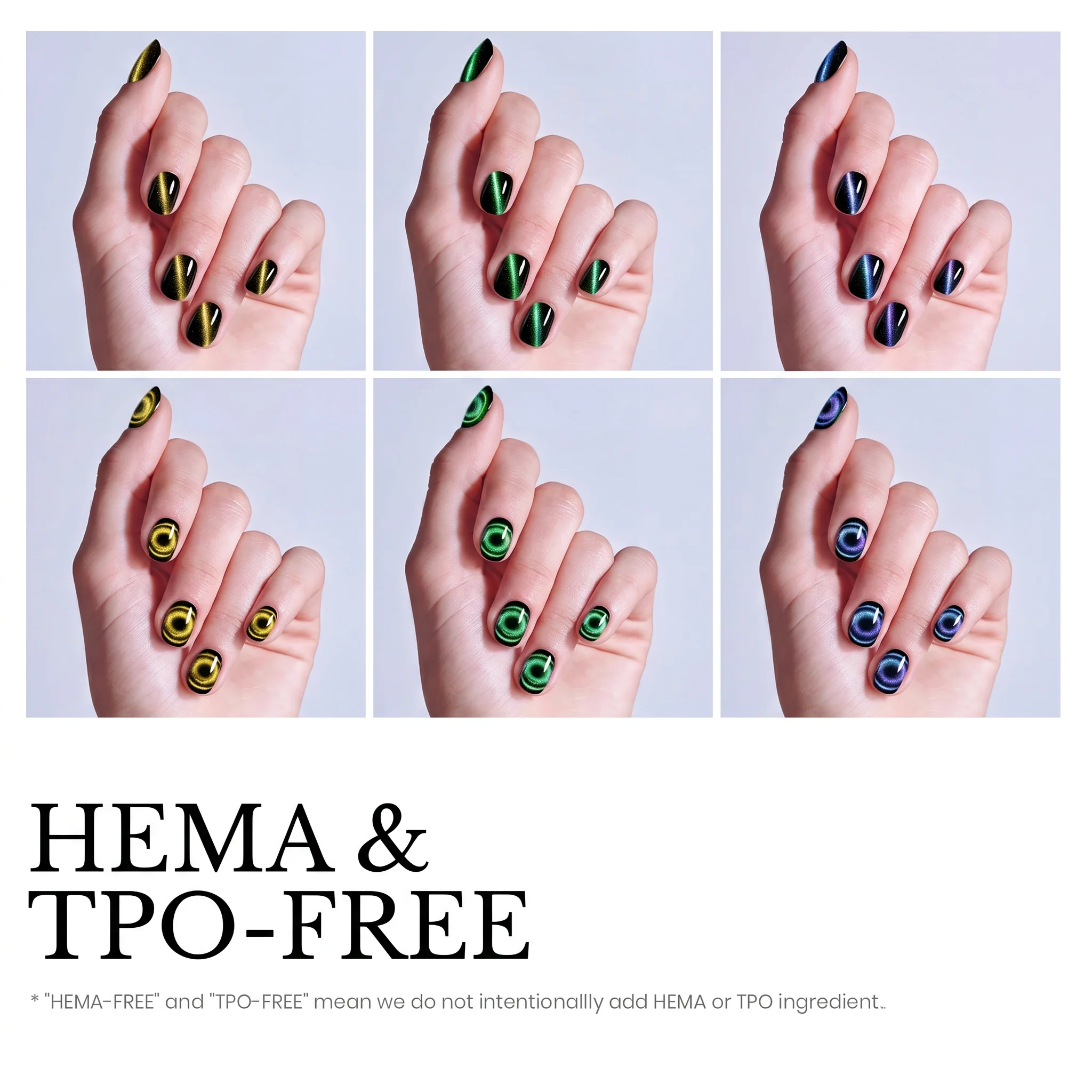 Beetles Stay Shining Galaxy Party HEMA Free TPO Free 6 Colors Cat Eye Gel Polish Set 7.5ml - Image 3