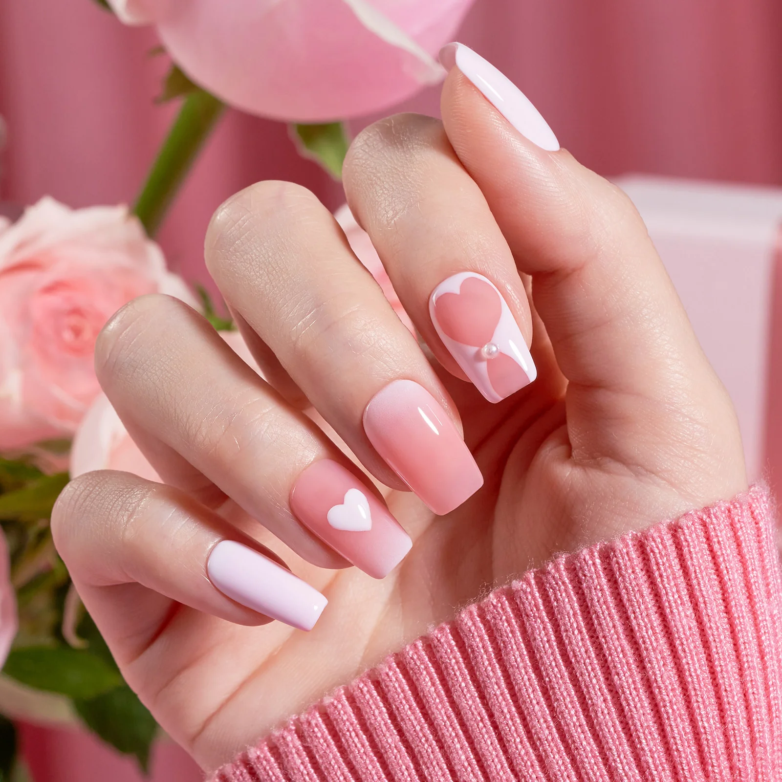 Beetles Stay Shining Collection Salon-Quality Gel Nail Polish Set - Pink Melody - 6pc - Image 6