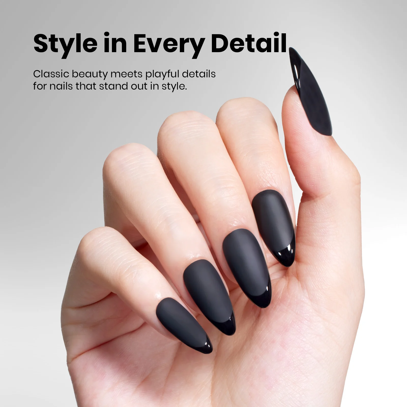 Beetles Stay Shining Collection Salon-Quality Gel Nail Polish - 15ml of  Void Black - Image 6