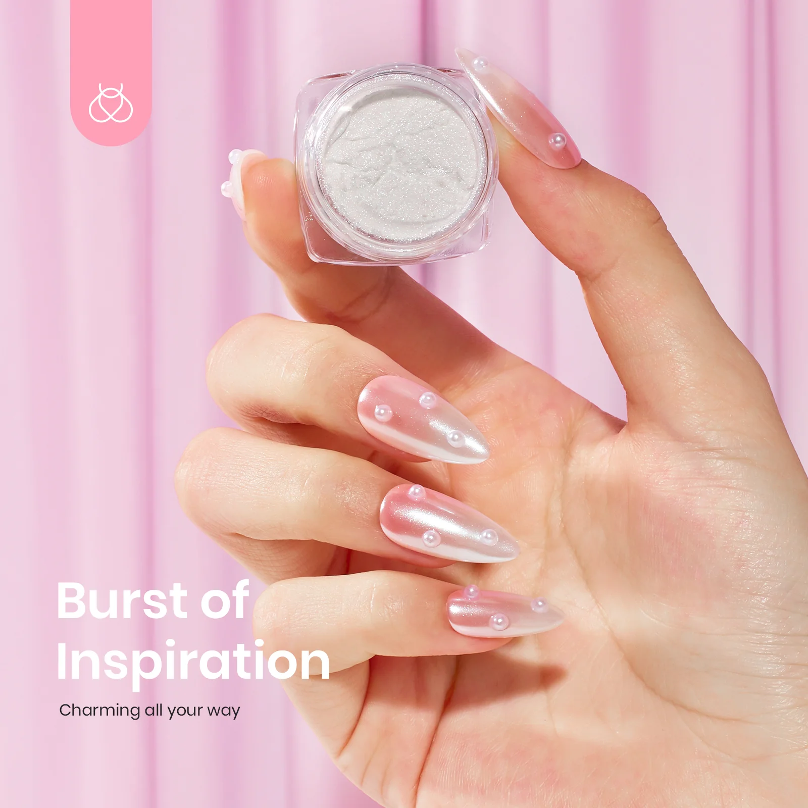 Beetles Stay Shining Glazed Donut Chrome Nail Powder - Image 4