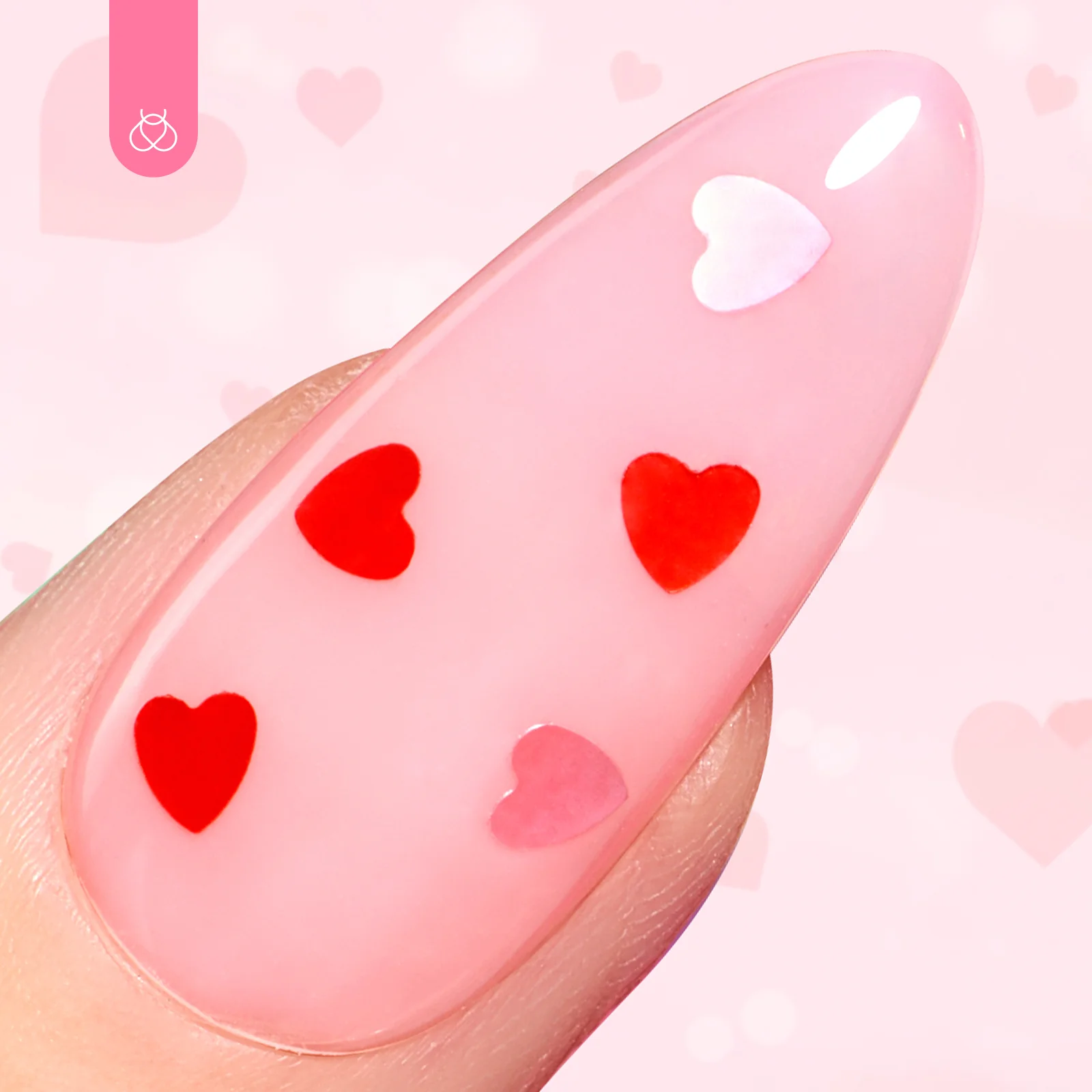 Beetles Stay Shining Heart Glitter Top Coat HEMA Free & TPO Free 15ml - Image 3