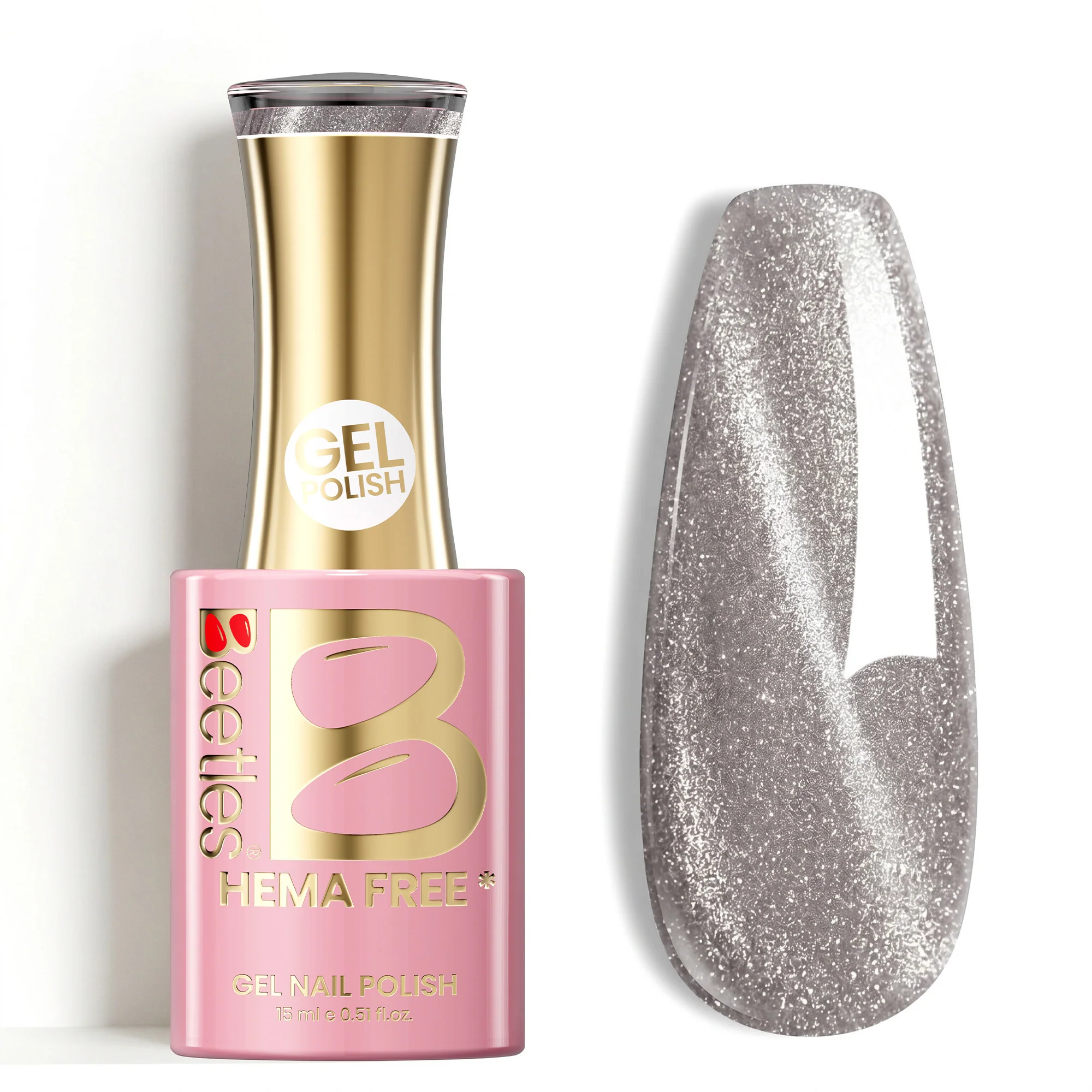 Beetles Stay Shining Lunar Silk HEMA Free TPO Free Cat Eye Gel Polish 15ml with Magnet
