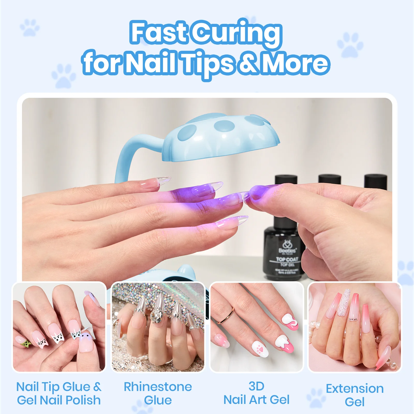 Beetles Stay Shining Meowgic BluePurr Nail Lamp - Image 6