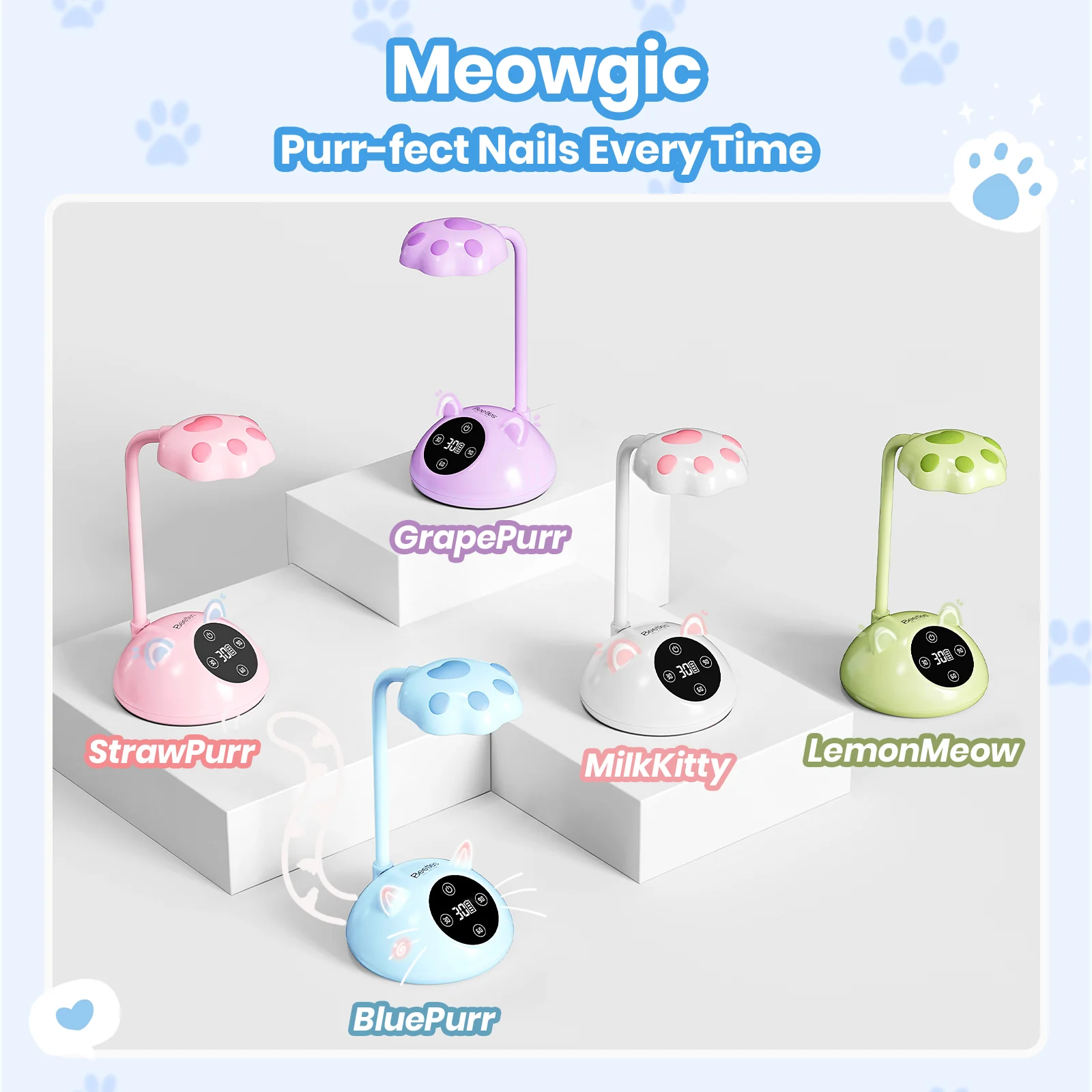 Beetles Stay Shining Meowgic BluePurr Nail Lamp - Image 8