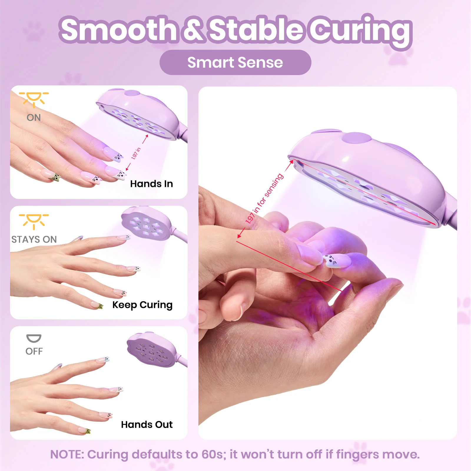 Beetles Stay Shining Meowgic GrapePurr Nail Lamp - Image 4