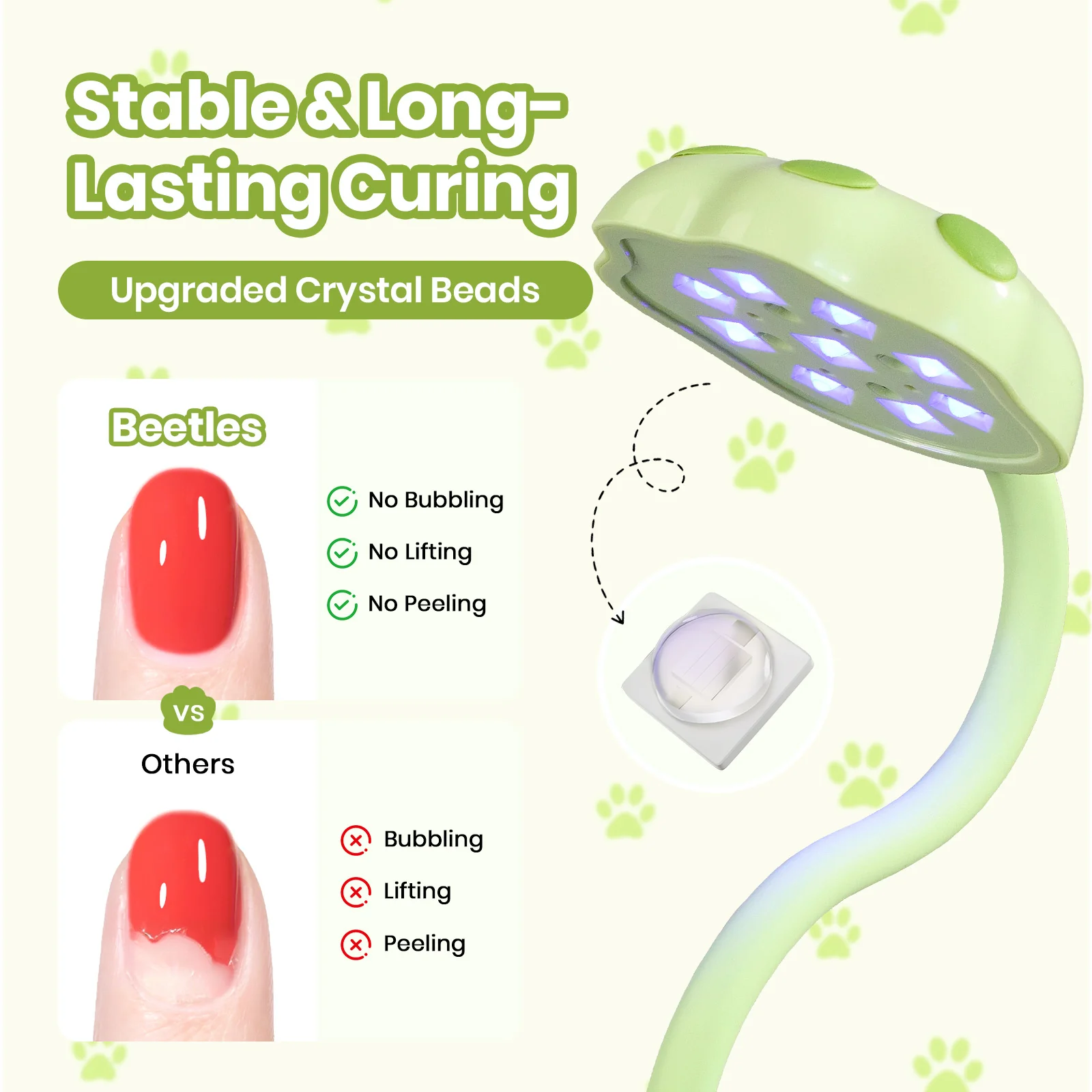 Beetles Stay Shining Meowgic LemonMeow Nail Lamp - Image 3