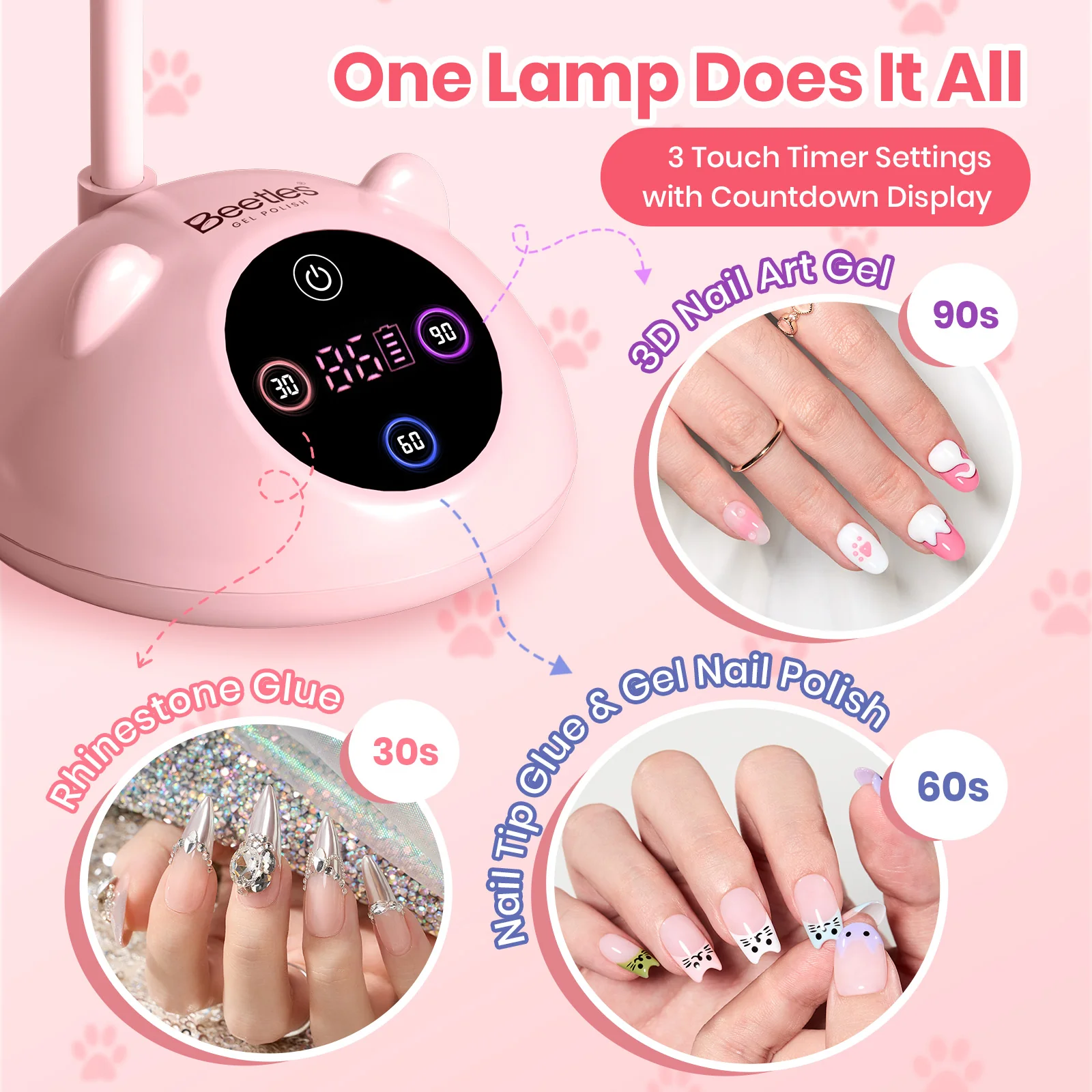 Beetles Stay Shining Meowgic StrawPurr Nail Lamp - Image 7