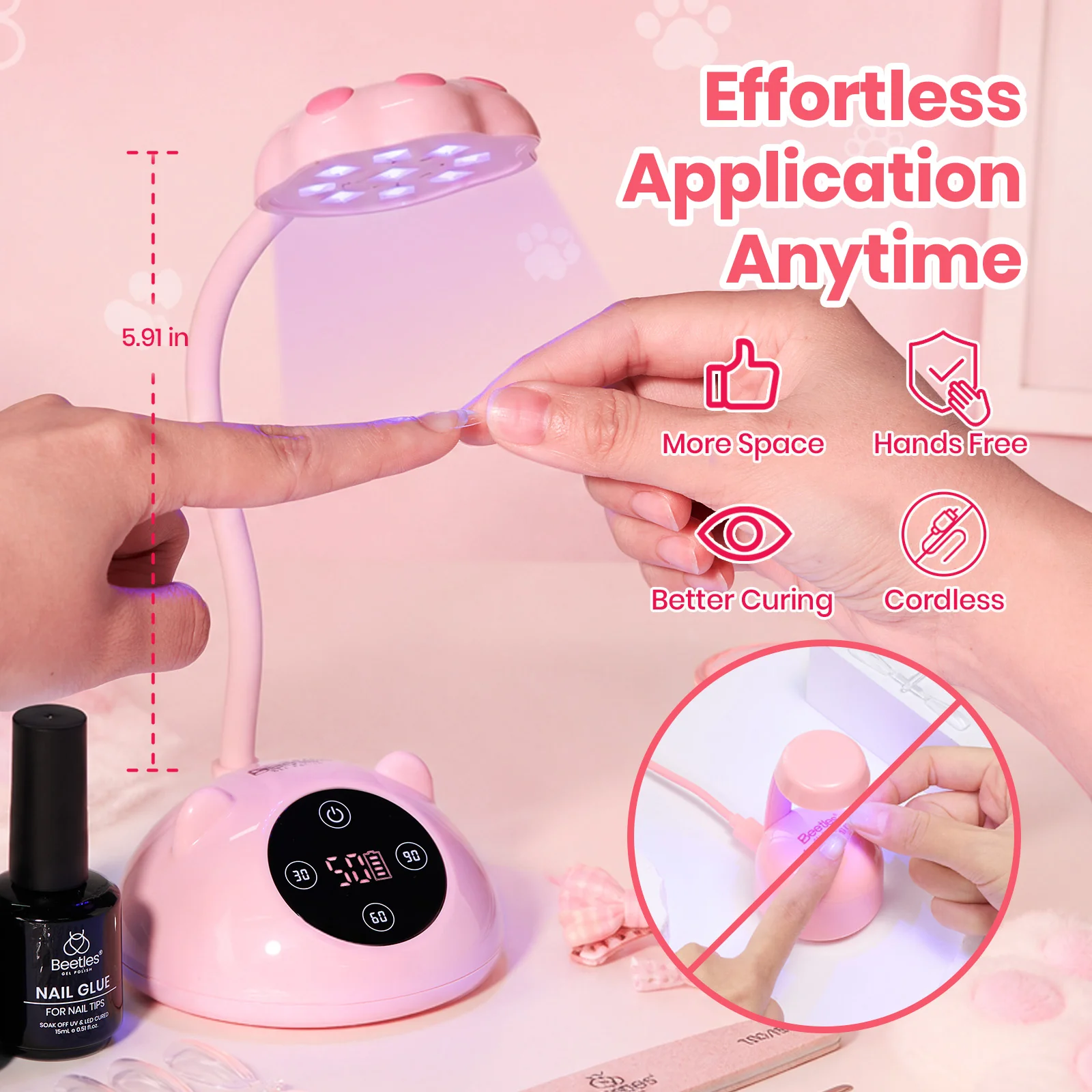 Beetles Stay Shining Meowgic StrawPurr Nail Lamp - Image 8