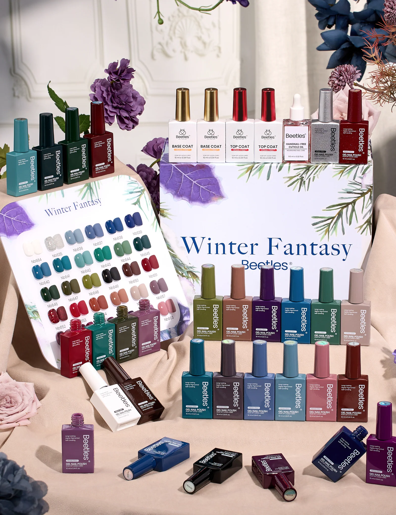 Beetles Stay Shining Midnight Garden HEMA Free TPO Free  Gel Polish Box 30 Colors 15ml - Image 9