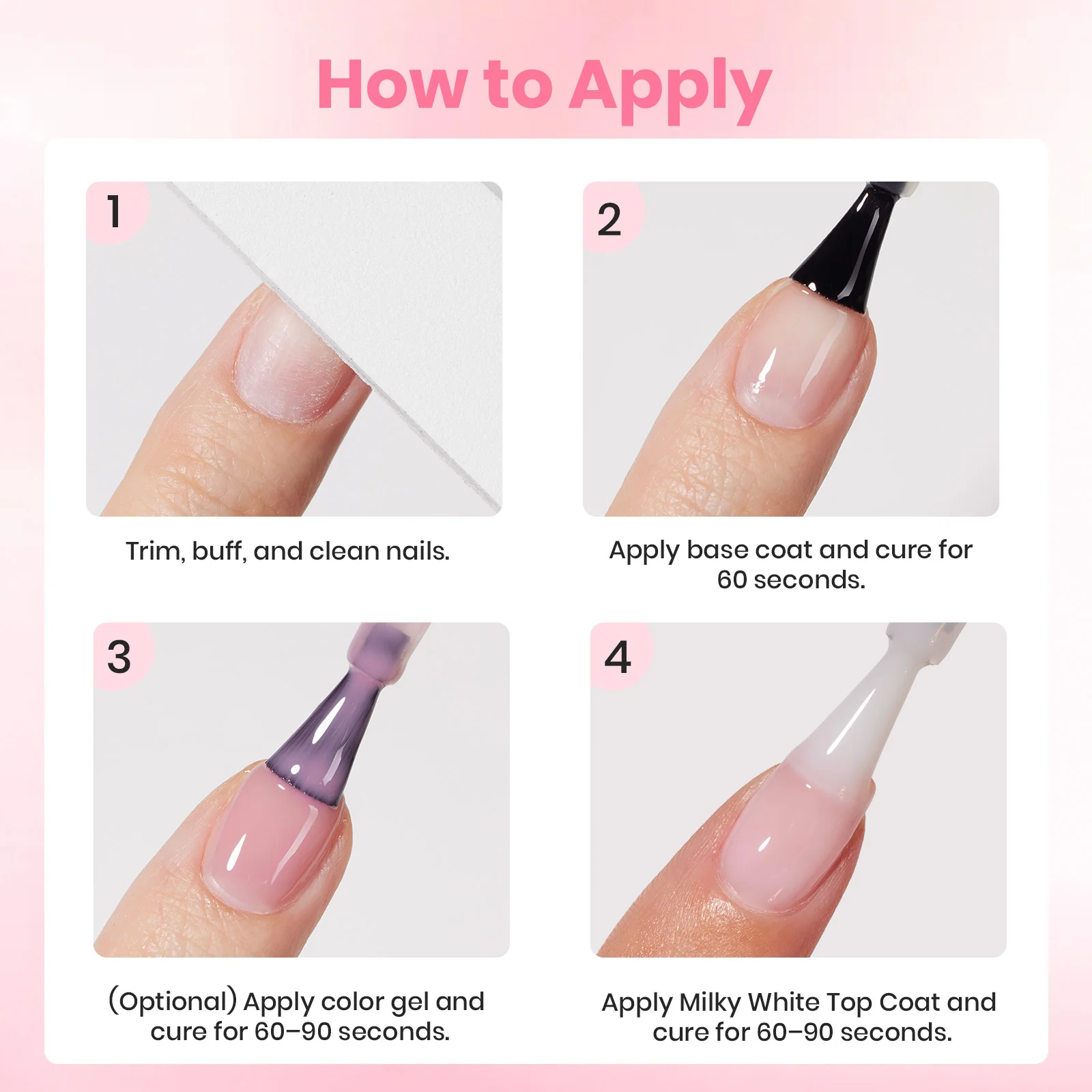 Beetles Stay Shining Milky White Top Coat HEMA Free & TPO Free 15ml - Image 10