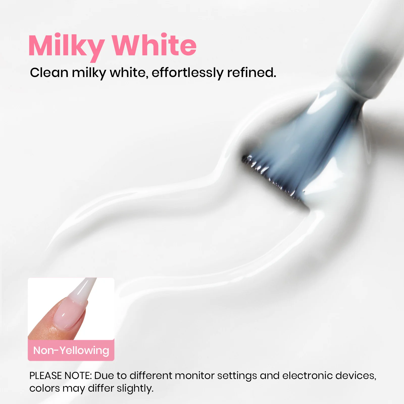 Beetles Stay Shining Milky White Top Coat HEMA Free & TPO Free 15ml - Image 4