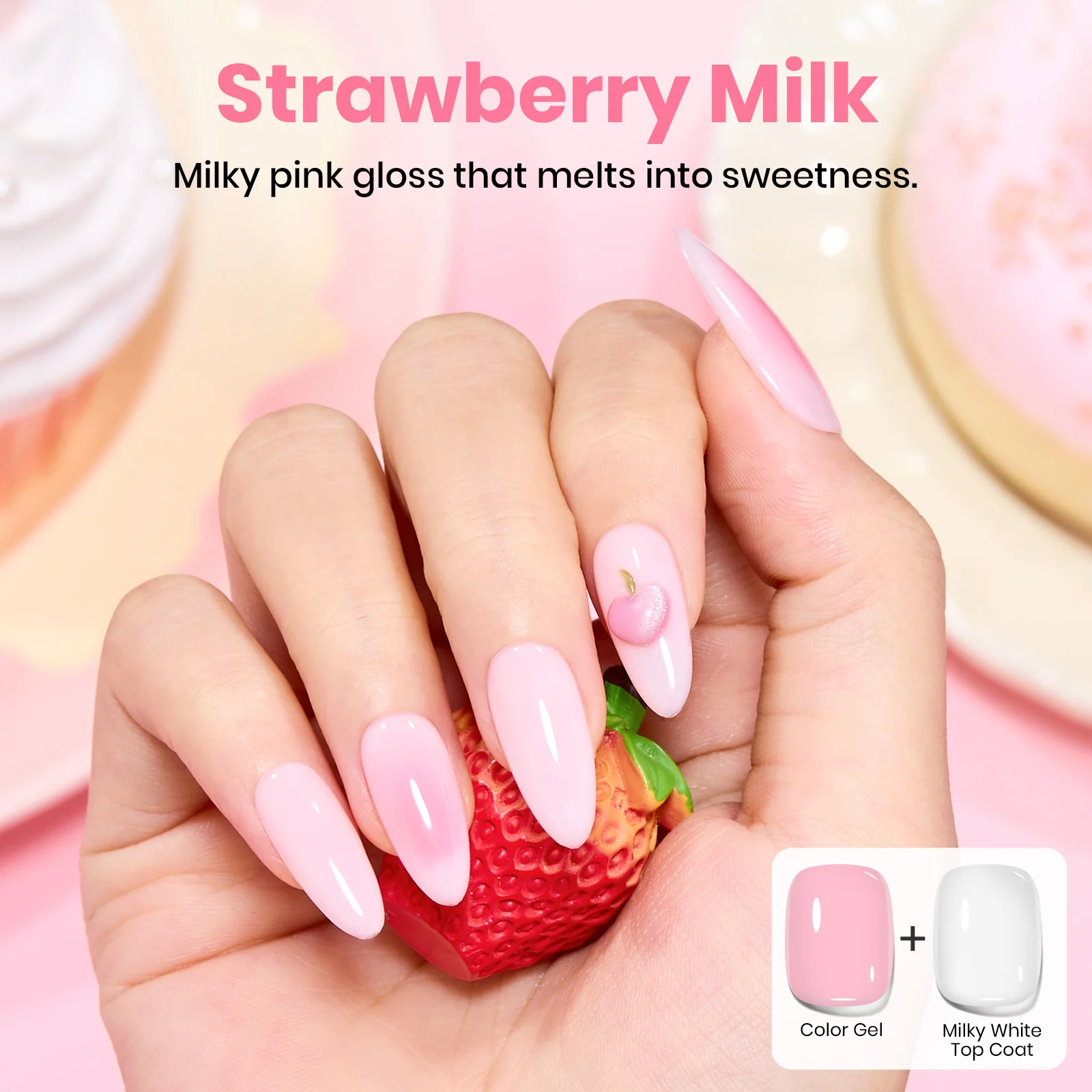 Beetles Stay Shining Milky White Top Coat HEMA Free & TPO Free 15ml - Image 5