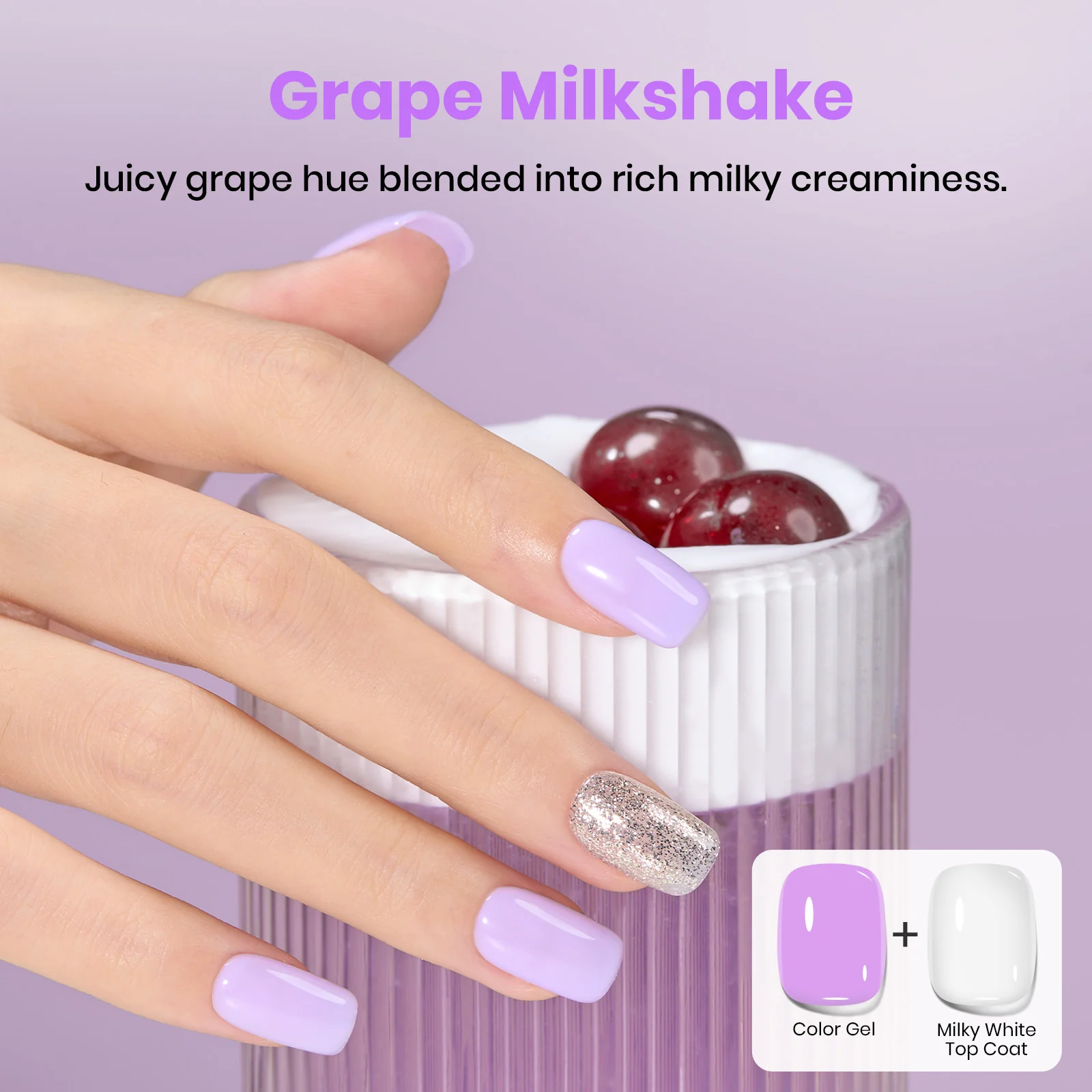 Beetles Stay Shining Milky White Top Coat HEMA Free & TPO Free 15ml - Image 6