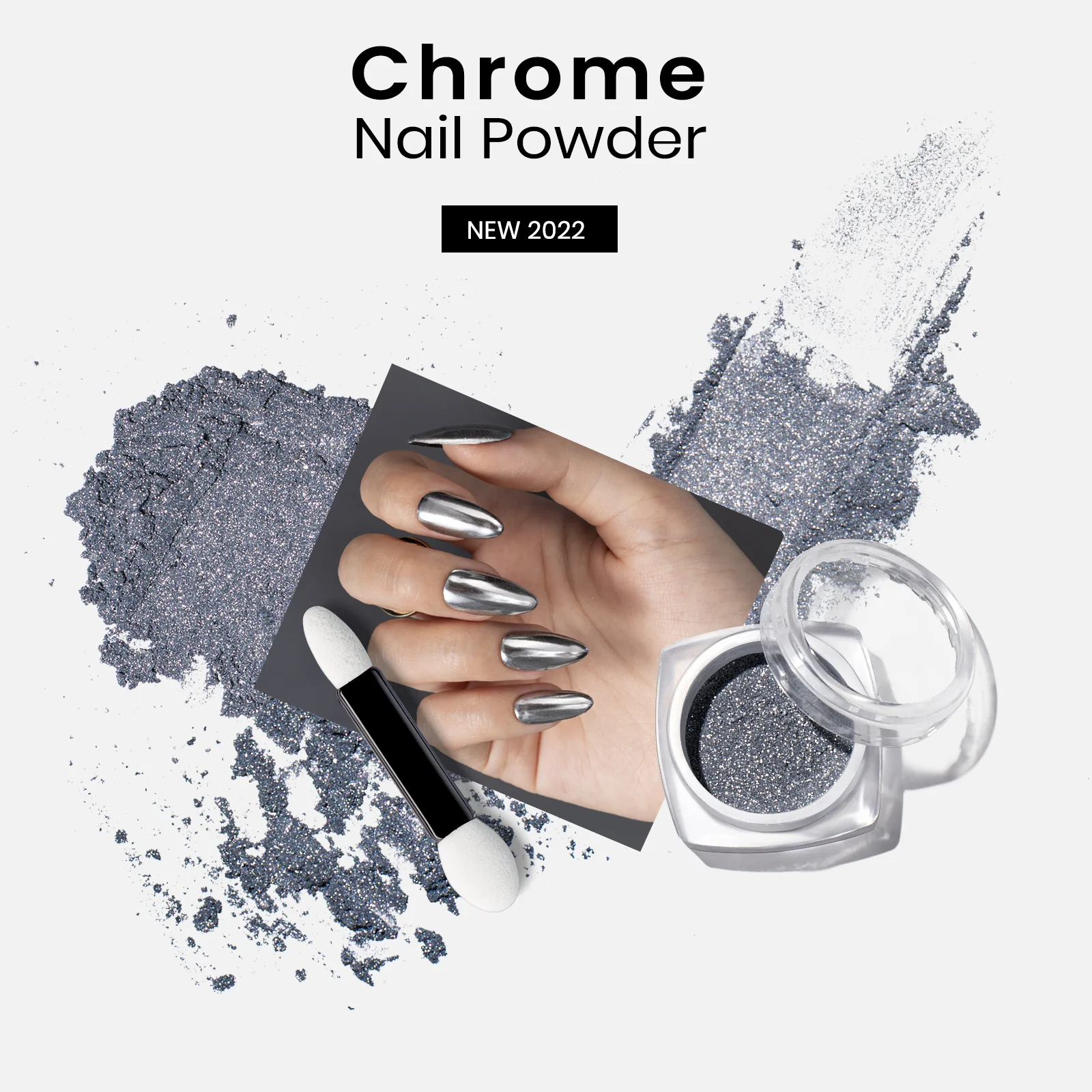 Beetles Stay Shining Mirror Effect Chrome Nail Powder - Image 3