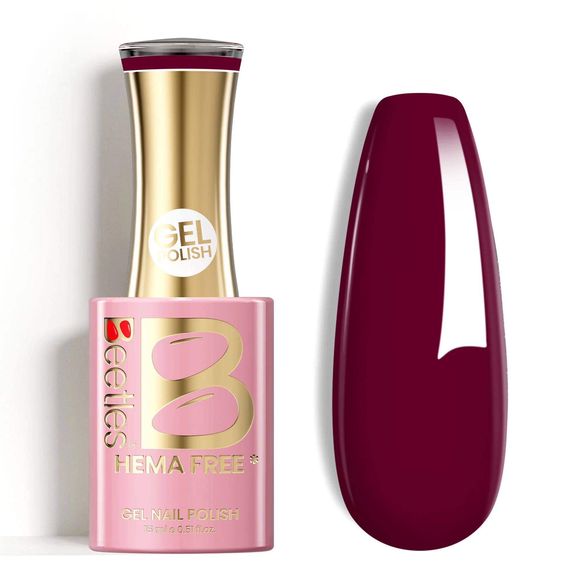 Beetles Stay Shining Modern Berry HEMA Free TPO Free Gel Nail Polish 15ml