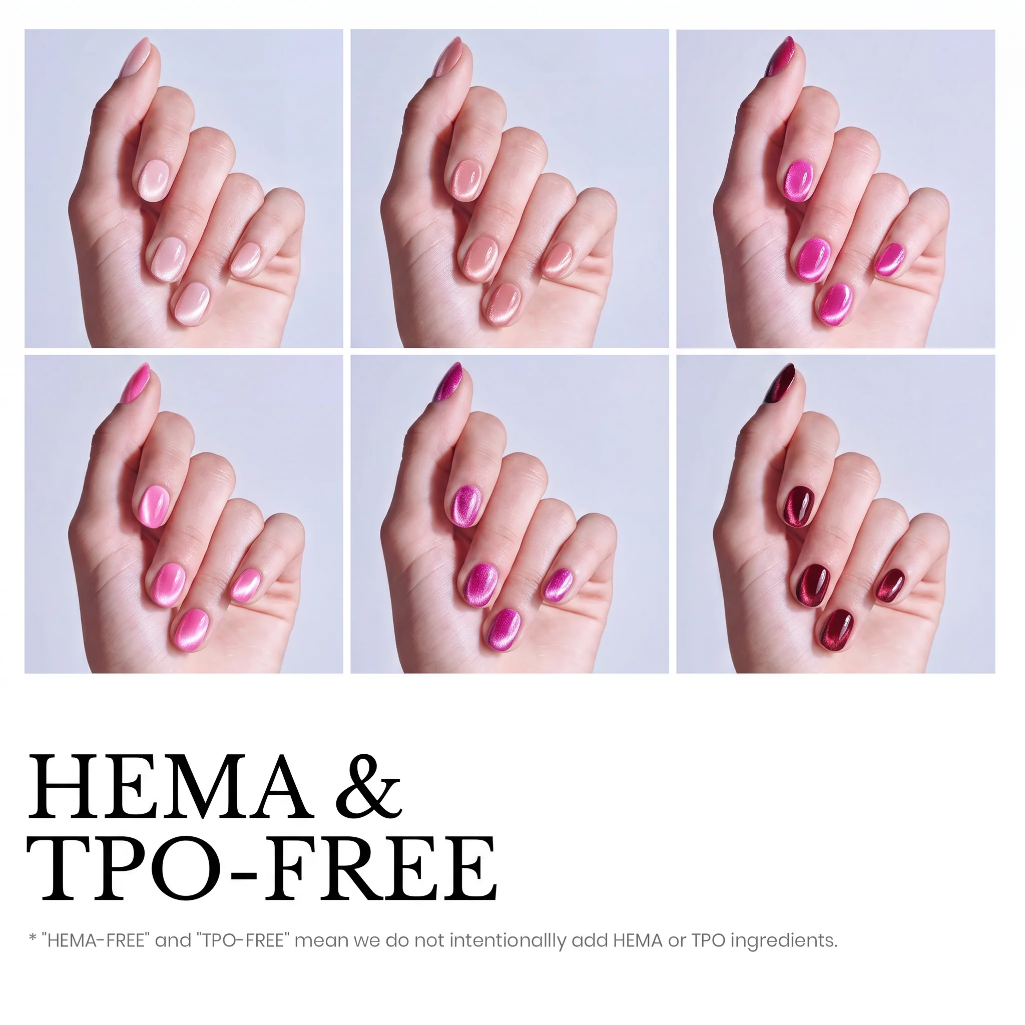 Beetles Stay Shining Pulse of Love HEMA Free TPO Free 6 Colors Cat Eye Gel Polish Set 7.5ml - Image 3