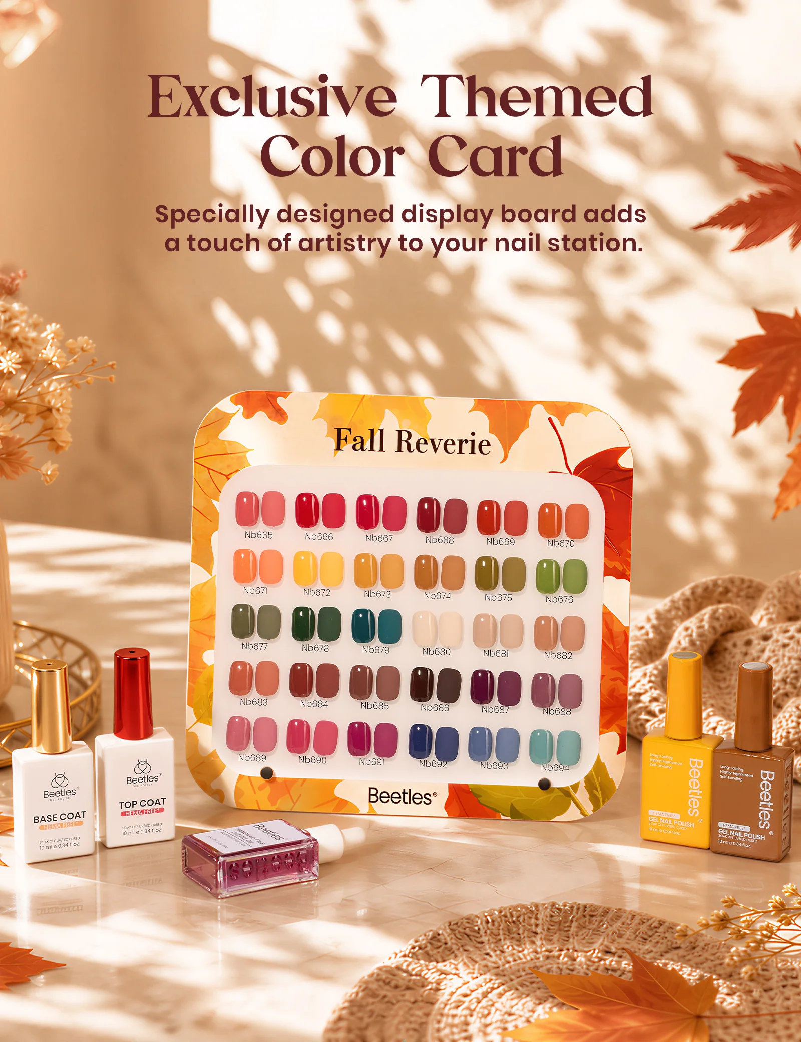 Beetles Stay Shining Retro Reverie HEMA Free TPO Free Spring Gel Polish Box 30 Colors 10ml - Image 3