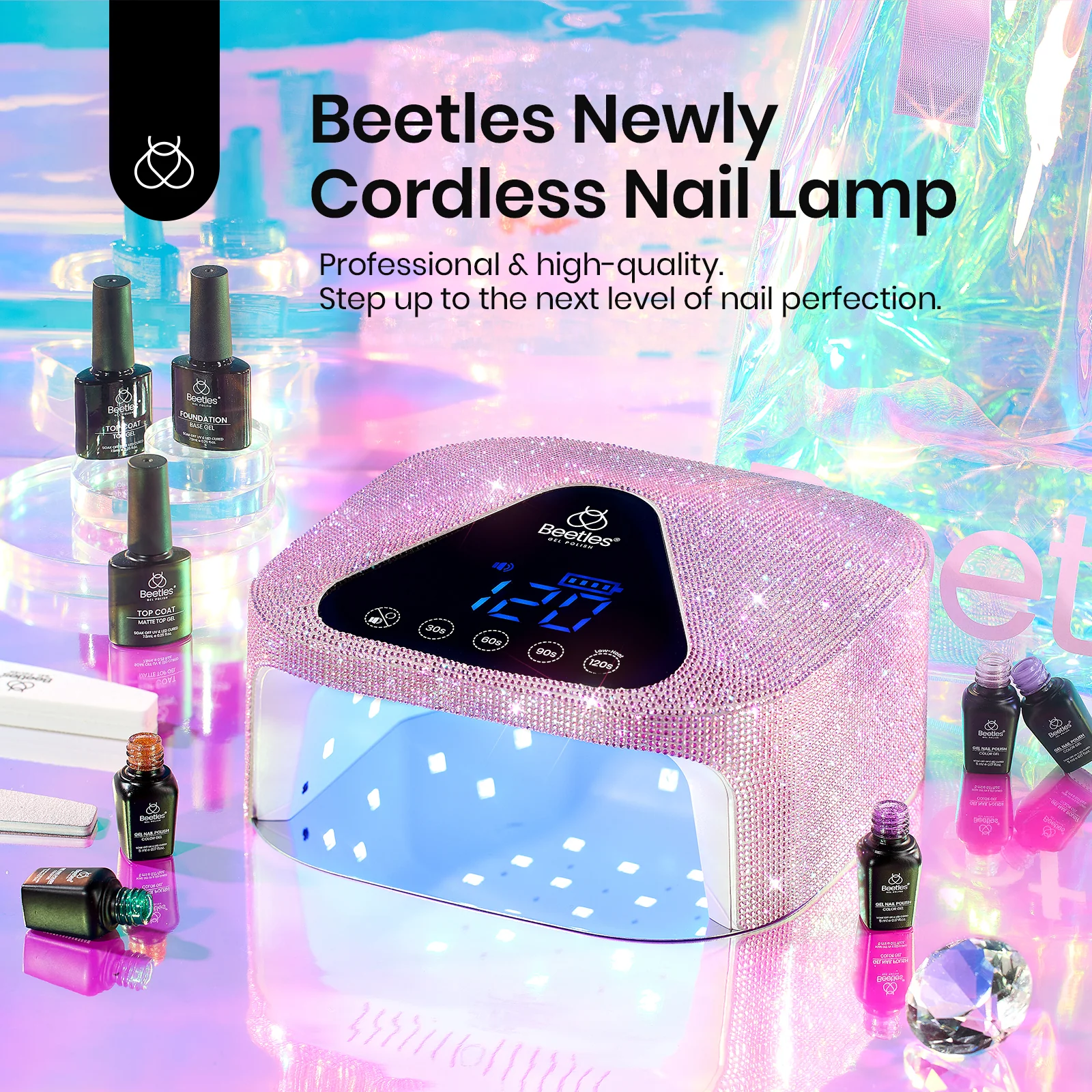 Beetles Stay Shining Rhinestones UV Nail Lamp - Image 2