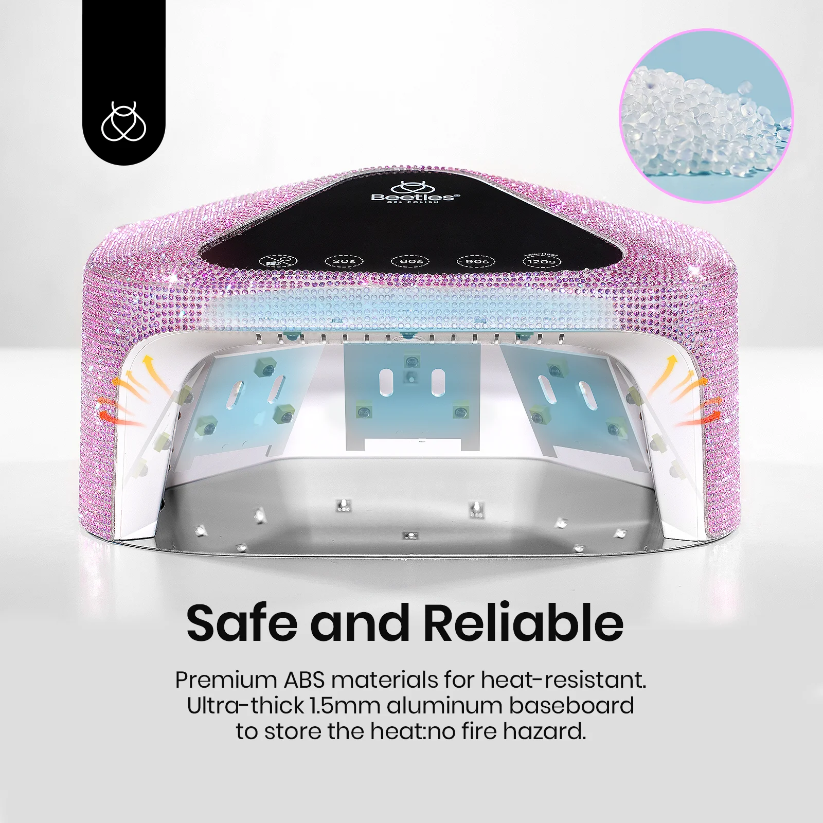 Beetles Stay Shining Rhinestones UV Nail Lamp - Image 6