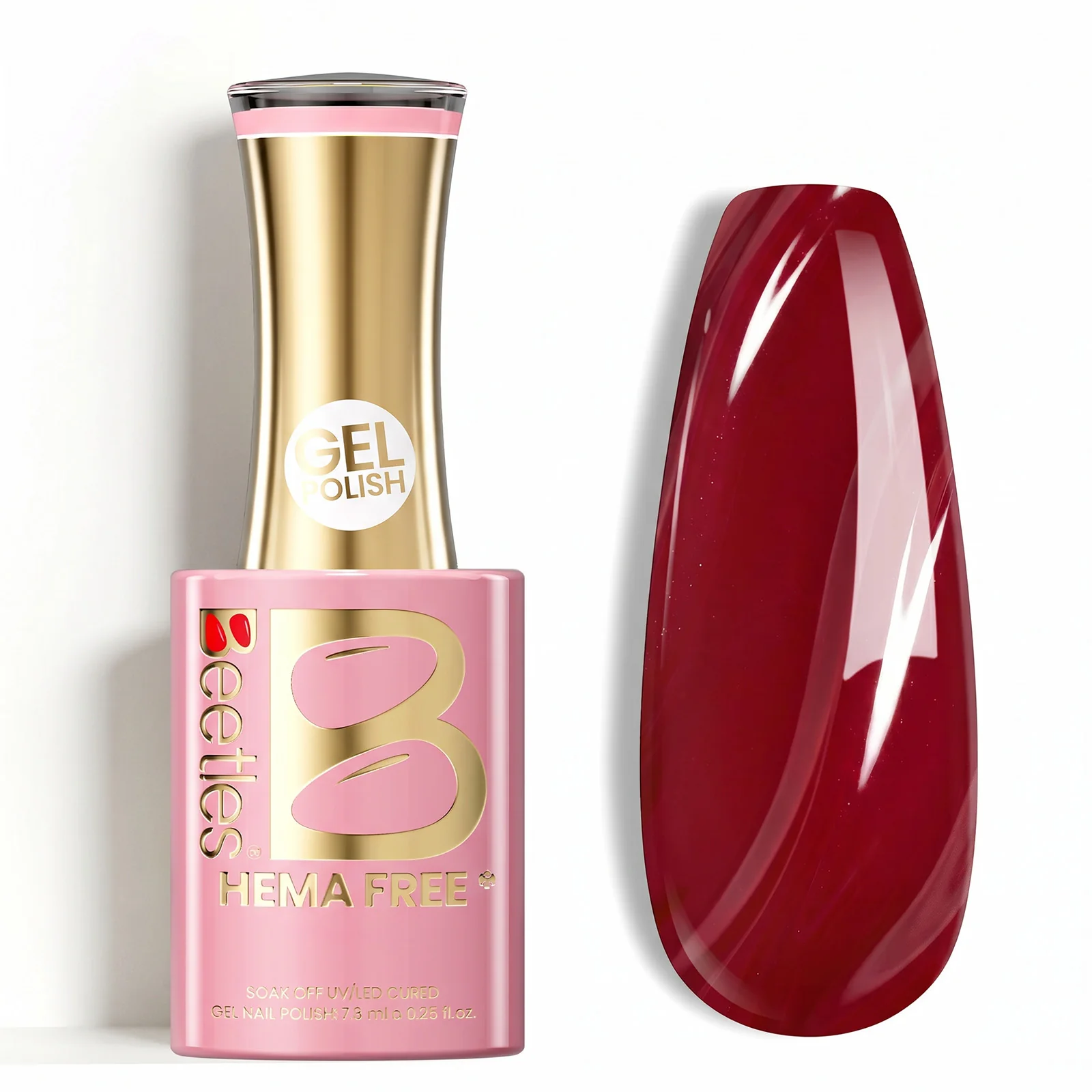 Beetles Stay Shining Royal Ruby HEMA Free TPO Free Cat Eye Gel Nail Polish with Magnetic 15ml