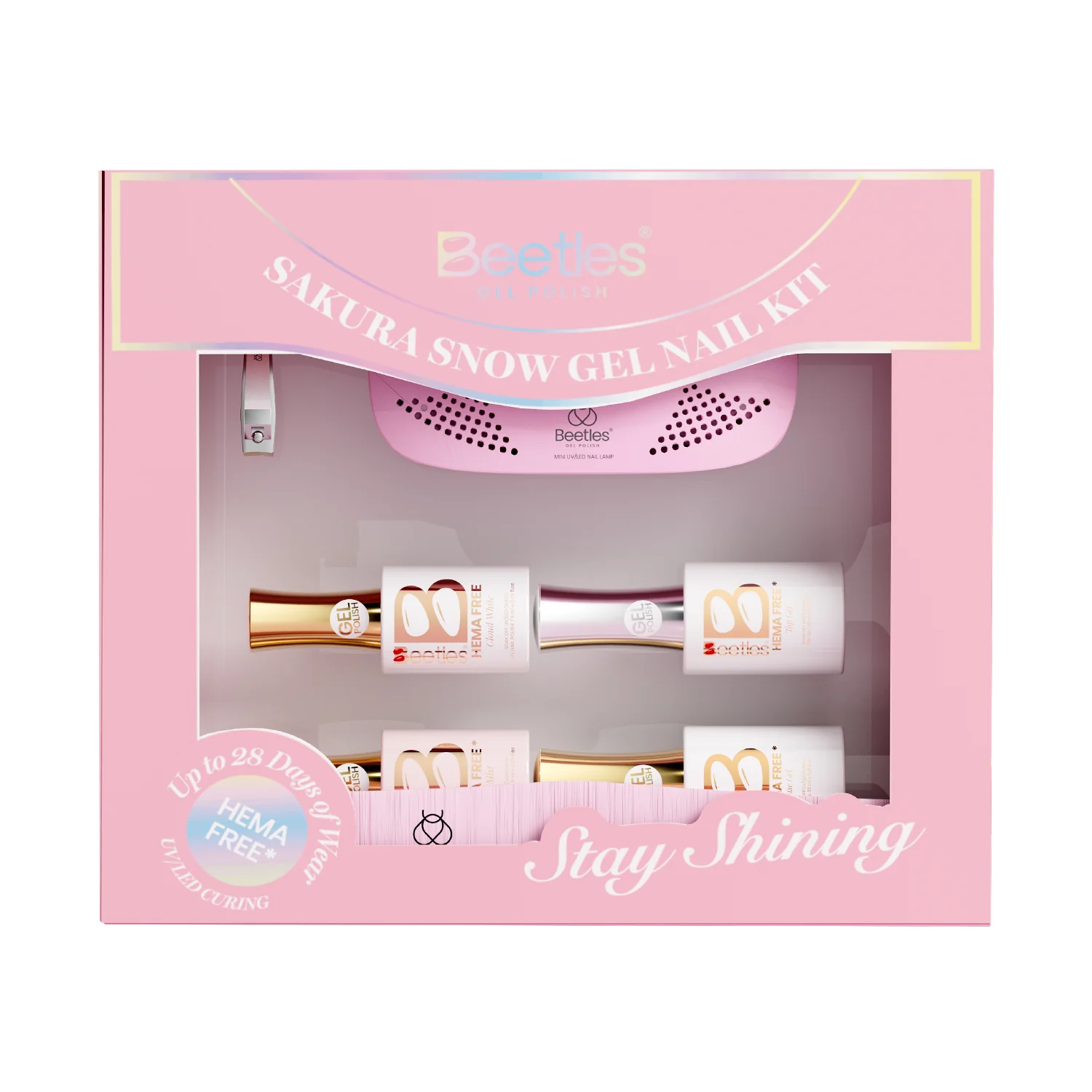 Beetles Stay Shining Sakura Snow Gel Nail Kit - Image 9