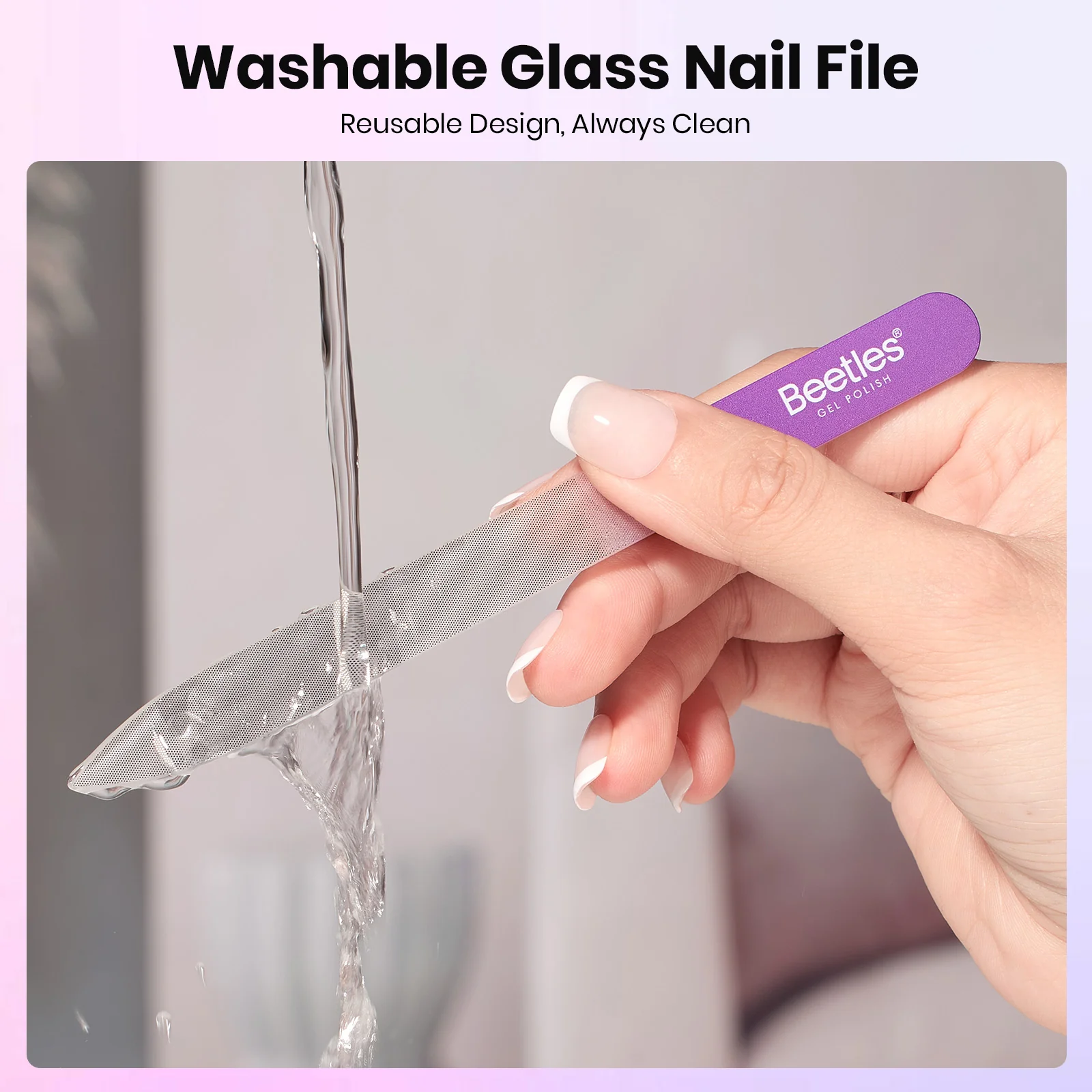 Beetles Stay Shining Shine & Shape Trio Glass Nail File - Image 5