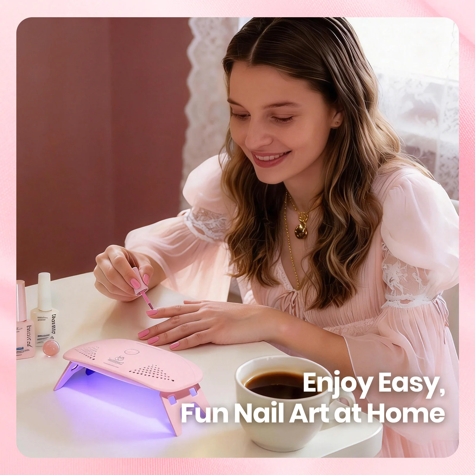 Beetles Stay Shining Timeless Charm HEMA-FREE TPO FREE Gel Nail Kit with UV Light, DIY Salon-Quality at Home - Image 3