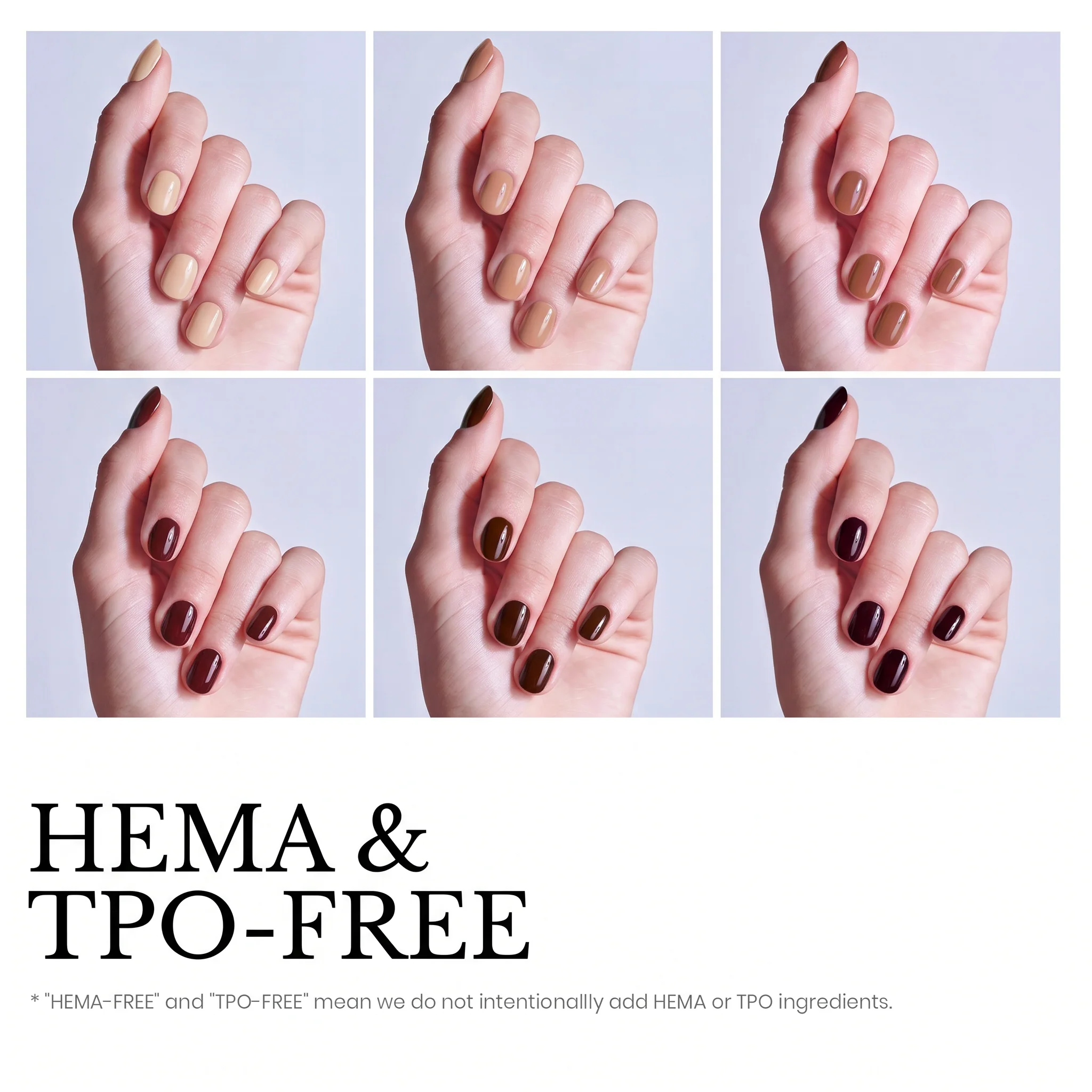 Beetles Stay Shining Toasty Aroma HEMA Free TPO Free 6 Colors Gel Nail Polish Set 7.5ml - Image 3