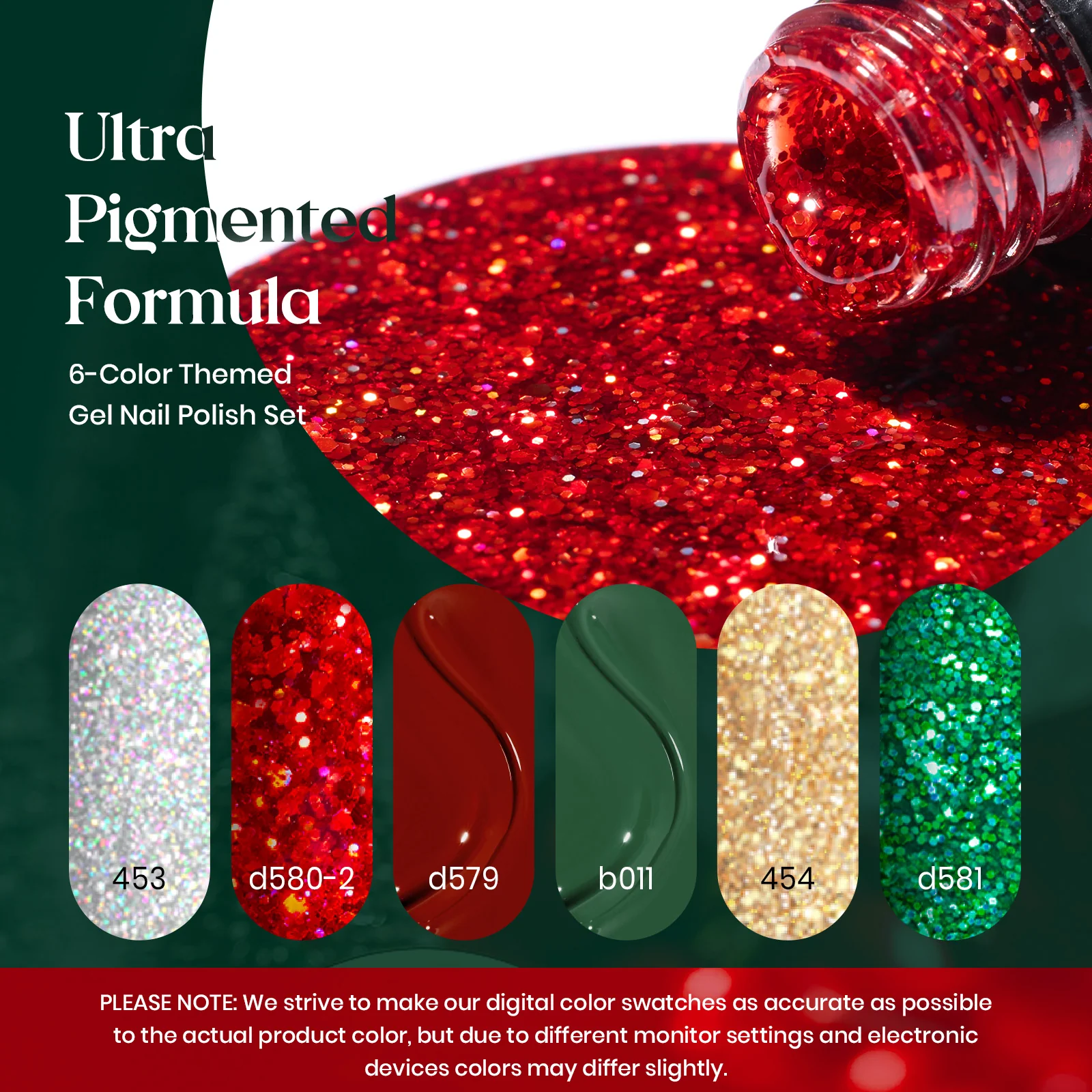 Beetles Stay Shining Under the Mistletoe HEMA-FREE TPO FREE Gel Nail Kit with UV Light, DIY Salon-Quality at Home - Image 2