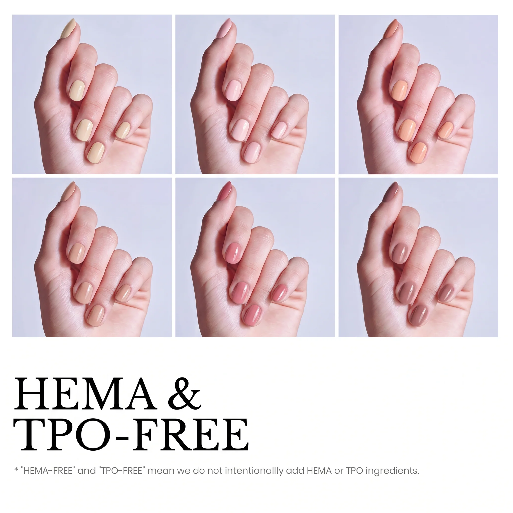 Beetles Stay Shining Vanilla Cloud HEMA Free TPO Free 6 Colors Gel Nail Polish Set 7.5ml - Image 3