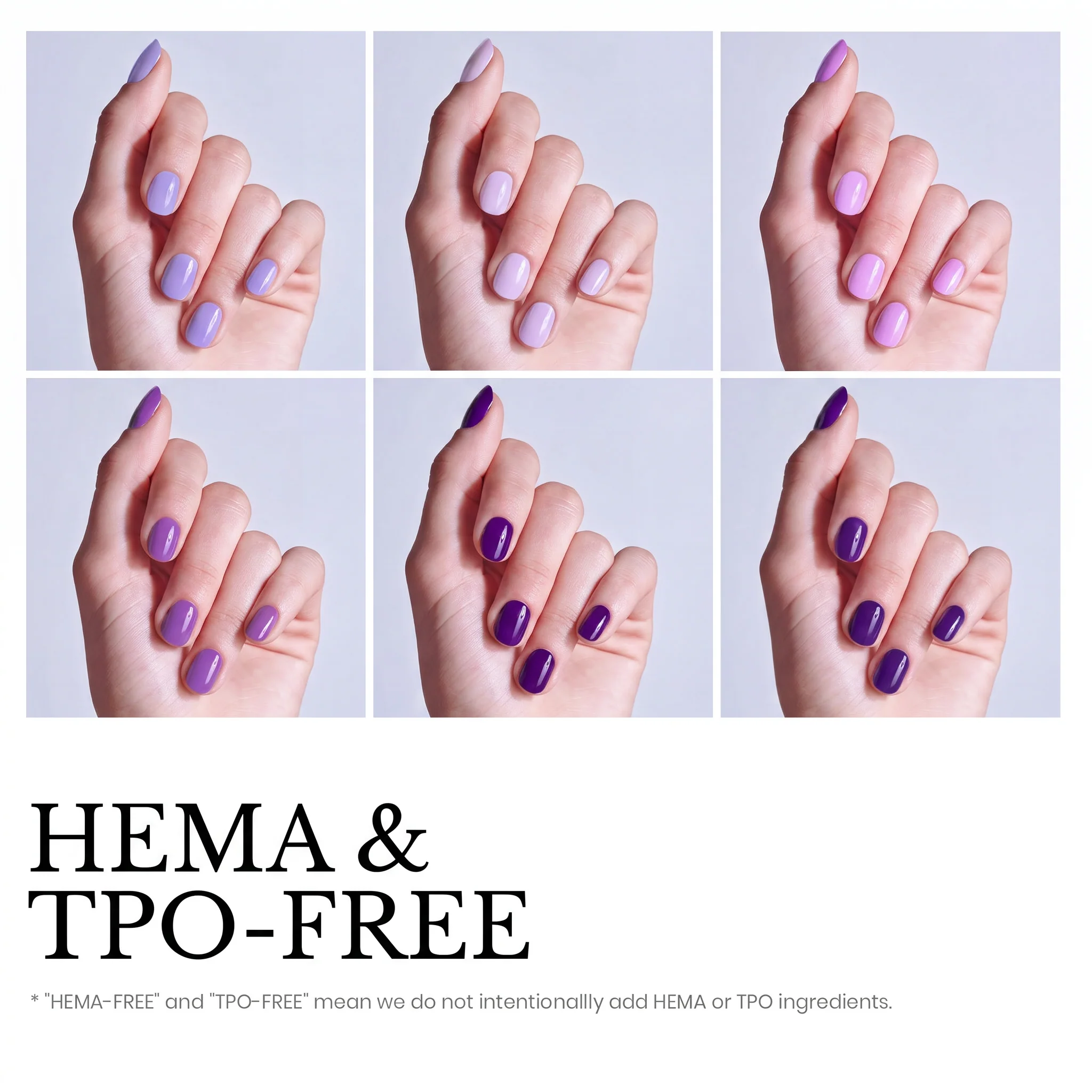 Beetles Stay Shining Violet Letter HEMA Free TPO Free 6 Colors Gel Nail Polish Set 7.5ml - Image 3