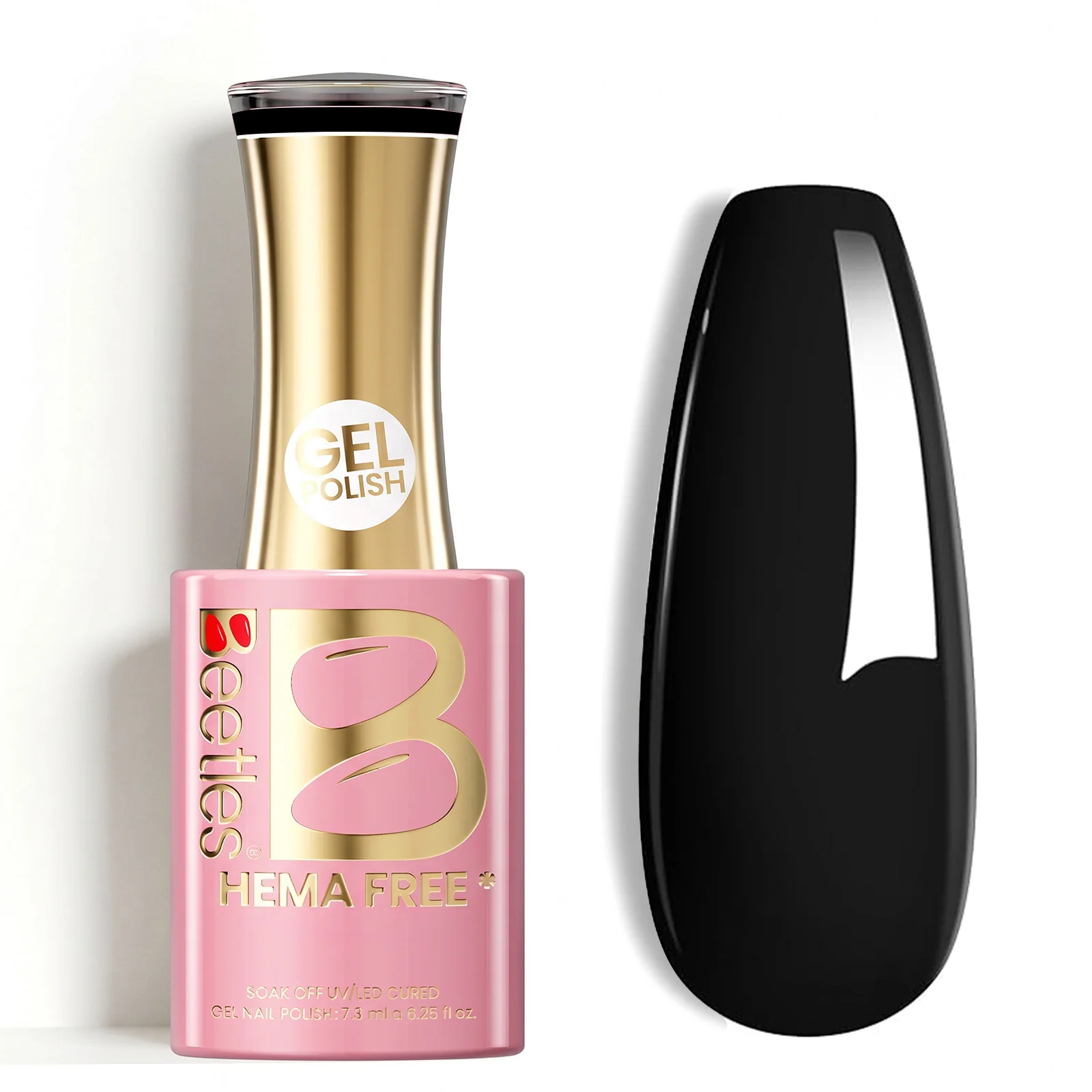 Beetles Stay Shining Void Black HEMA Free TPO Free Gel Nail Polish 15ml