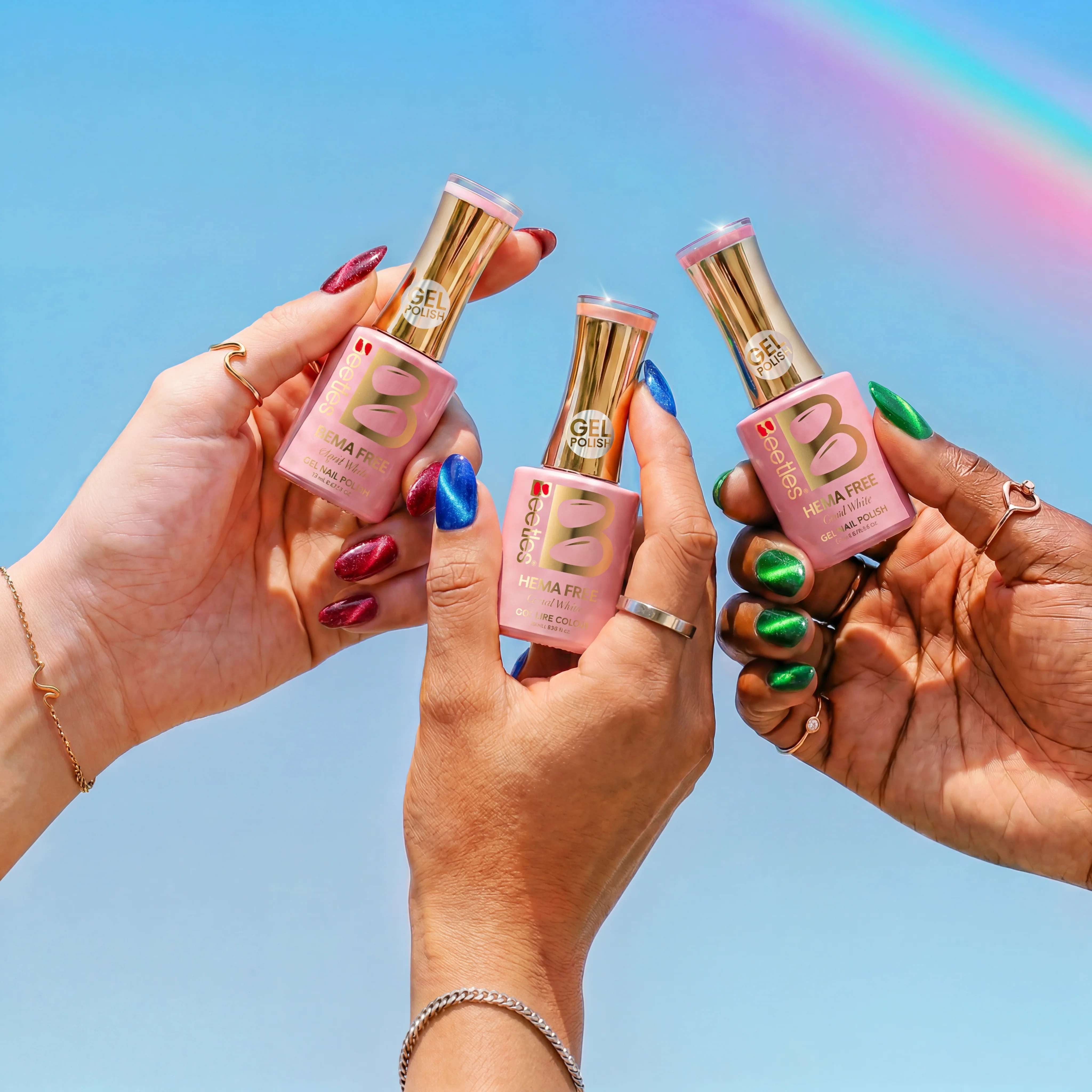 Beetles Stay Shining Youth Radiance HEMA Free TPO Free 6 Colors Cat Eye Gel Polish Set 7.5ml - Image 5