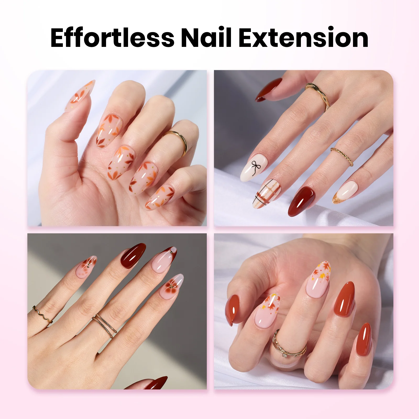 Beetles Stay Shinning Tipex Lite Instant Apex Nail Tips, Medium Almond, 256pcs 16 Sizes for DIY Salon-look Extensions - Image 6