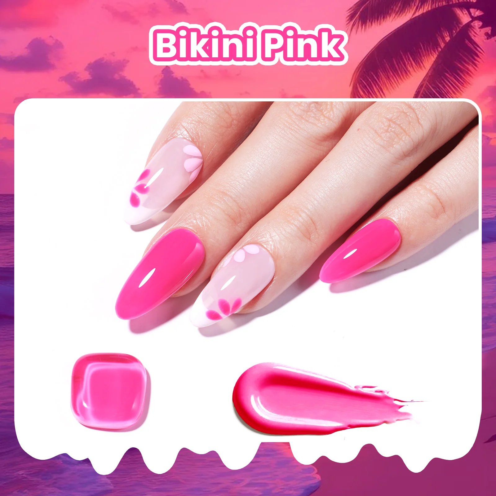 Beetles Summer Voyage - BikiniPink Summer Nails 9ml - Image 3