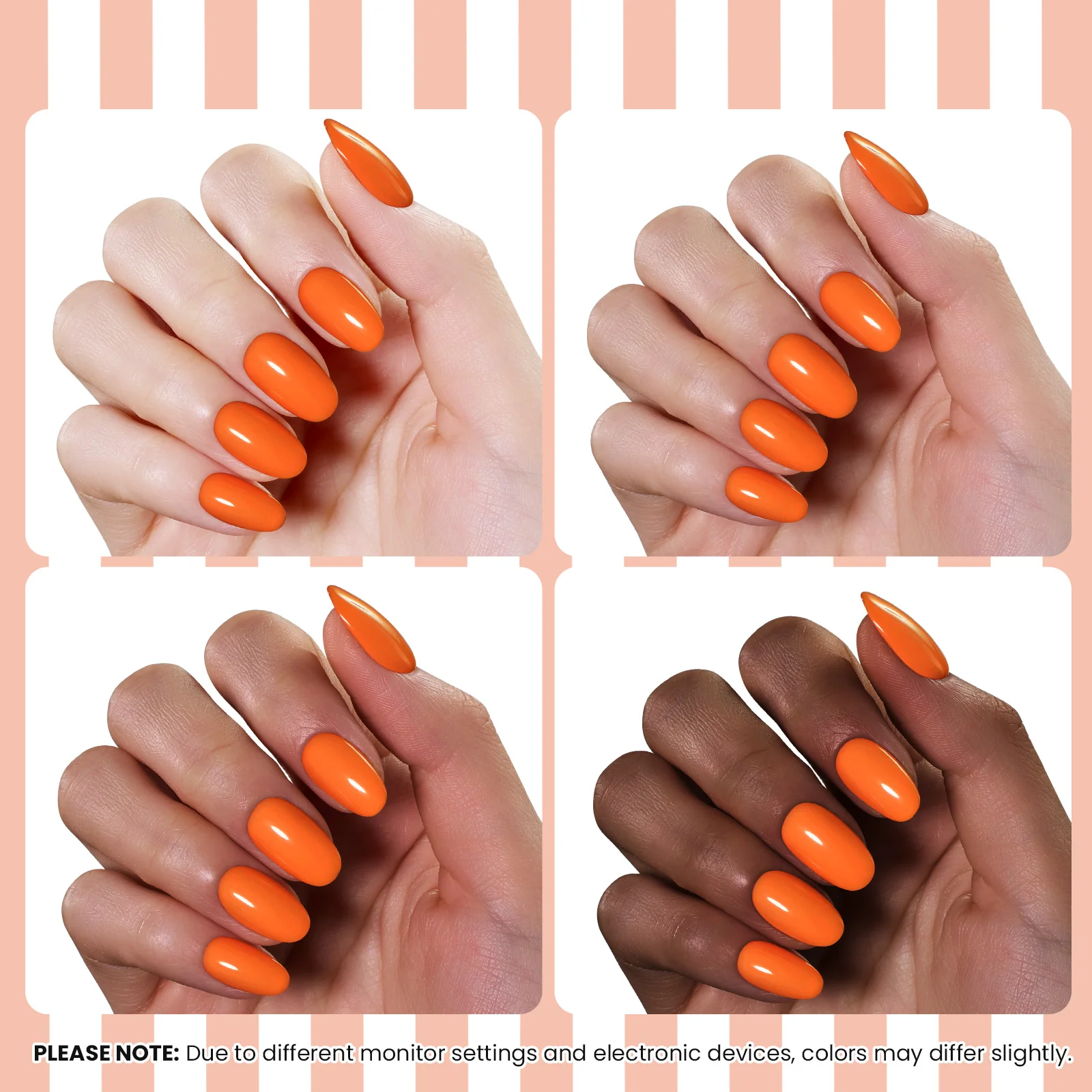 Beetles Summer Voyage - Citrus Pop Orange Summer Nails Neon 9ml - Image 4