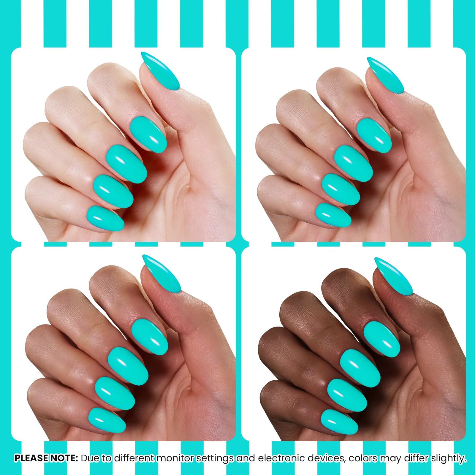 Beetles Summer Voyage - Ocean Shade Summer Nails Neon Blue 9ml - Image 5