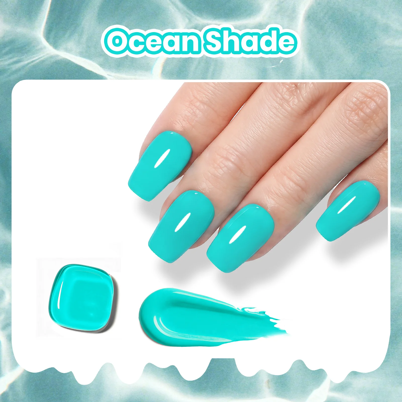 Beetles Summer Voyage - Ocean Shade Summer Nails Neon Blue 9ml - Image 7