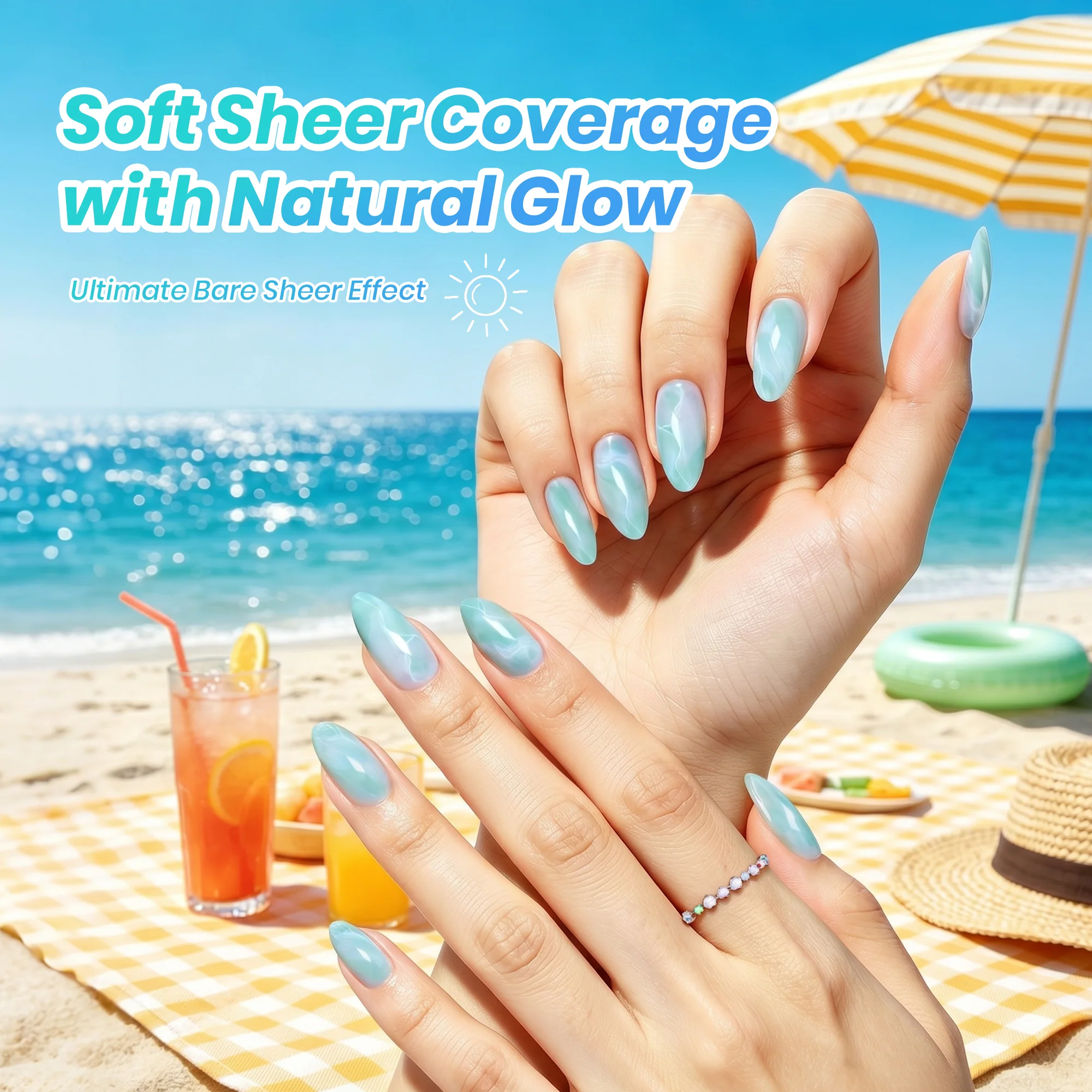Beetles Summer Voyage - Seasalt Holiday Gel Summer Nails 6 Colors Gel Polish Set 9ml - Image 8